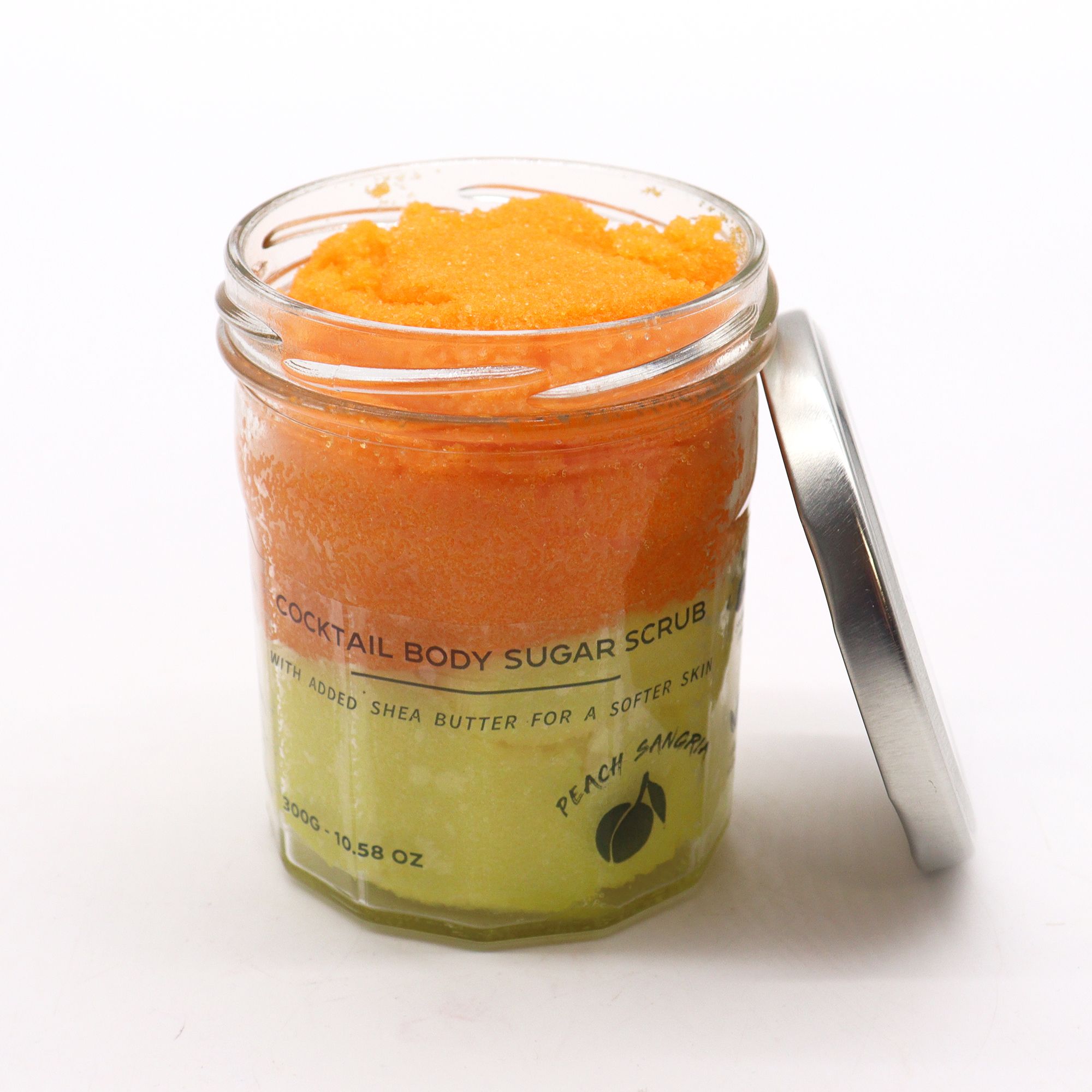 Fragranced Sugar Body Scrub - Peach Sangria 300g - Image 2
