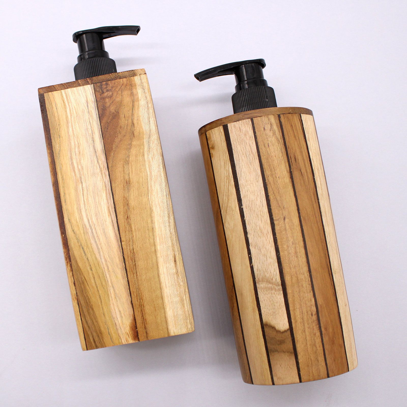 Natural Teakwood Soap Dispenser - Square - Image 4