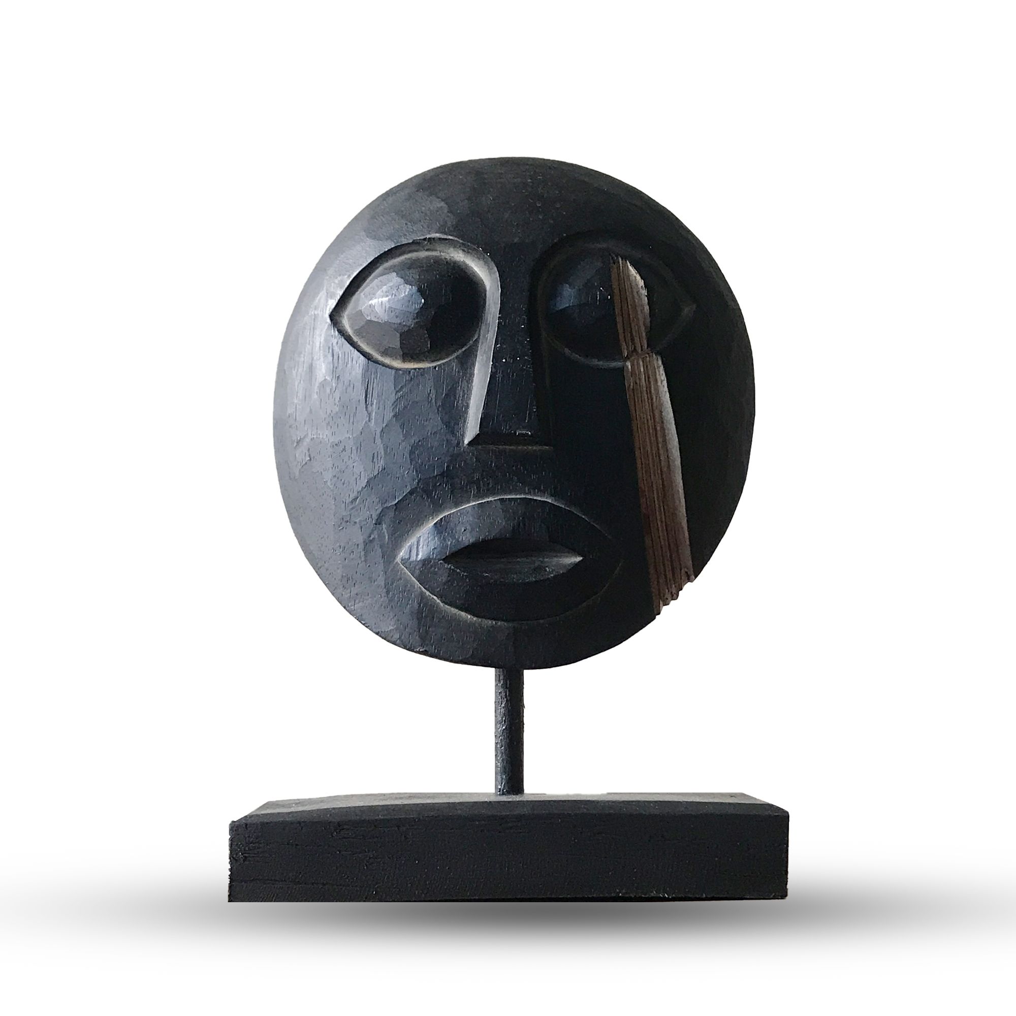 Timor Tribal Decorative Mask - Black 27x20cm - Image 2