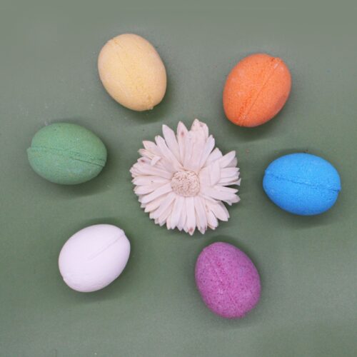 6 Bath Eggs in a Tray - Coconut