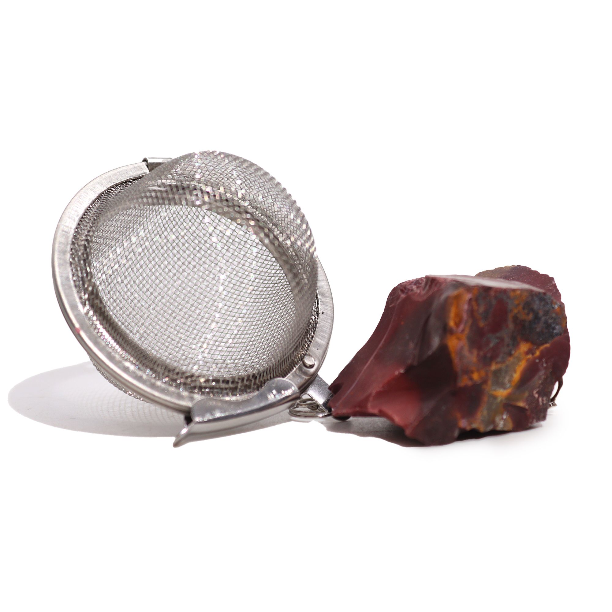 Raw Crystal Gemstone Tea Strainer - Mookaite - Image 4
