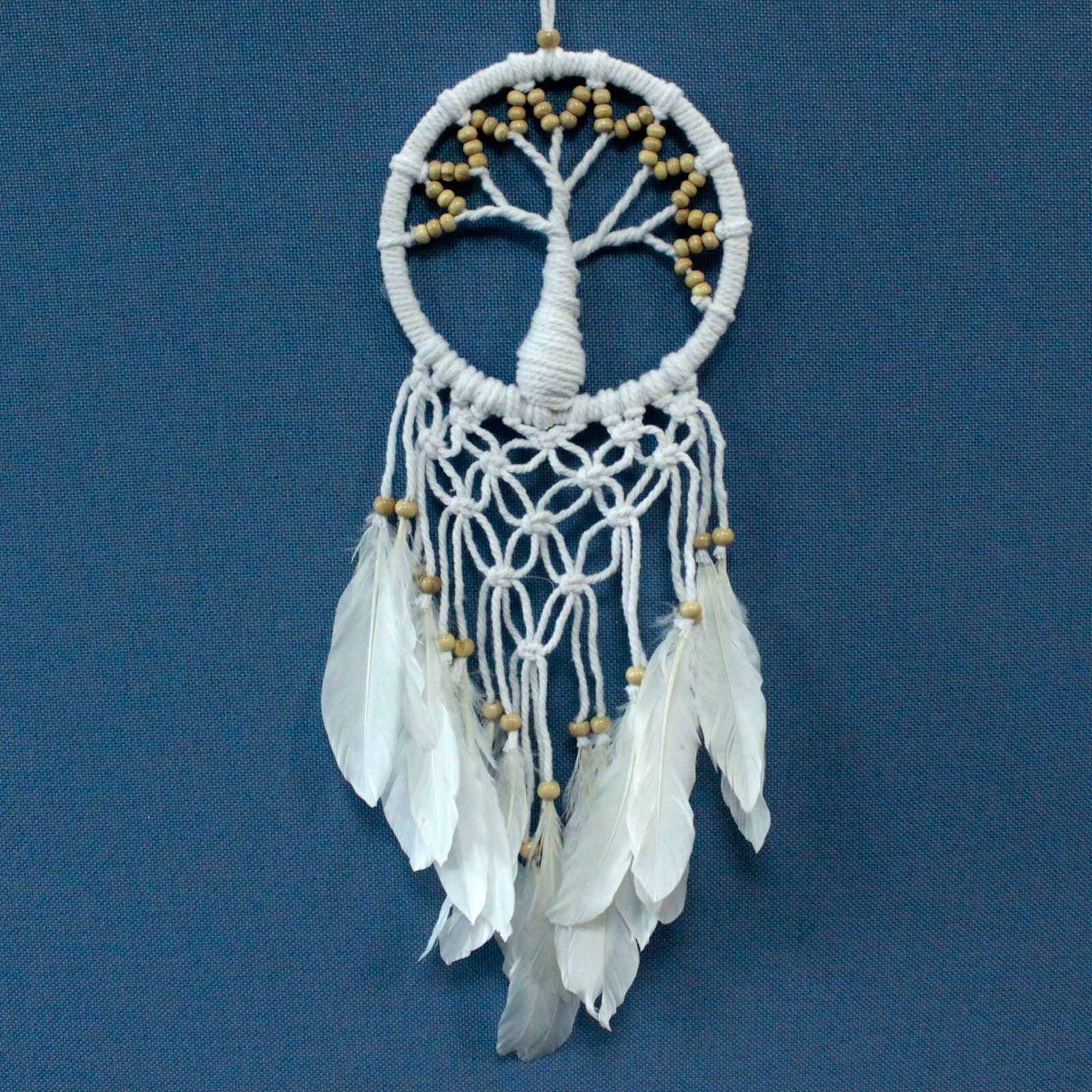 Tree of Life Dreamcatcher - Pure & Natural 16cm - Image 3