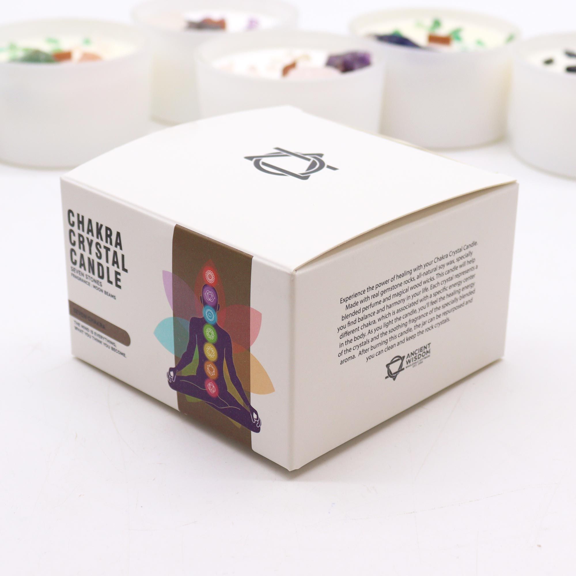 Large Chakra Crystal Candles - Seven Charkra - Image 4