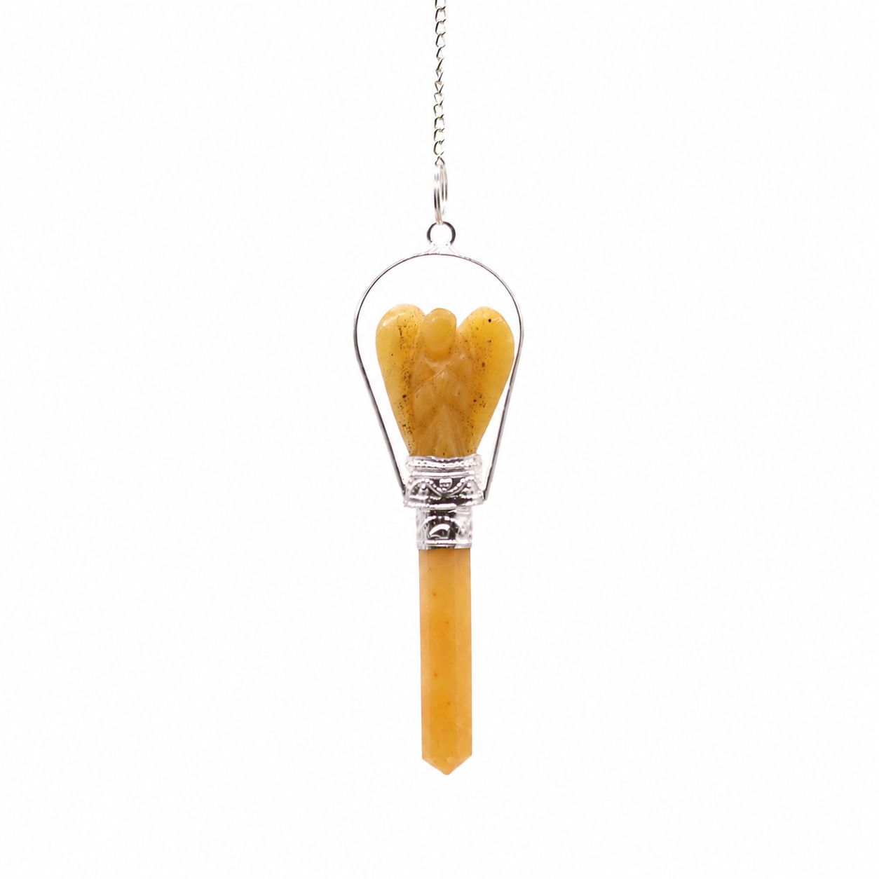 Angel Pendulum with Ring- Yellow Quartz - Image 2