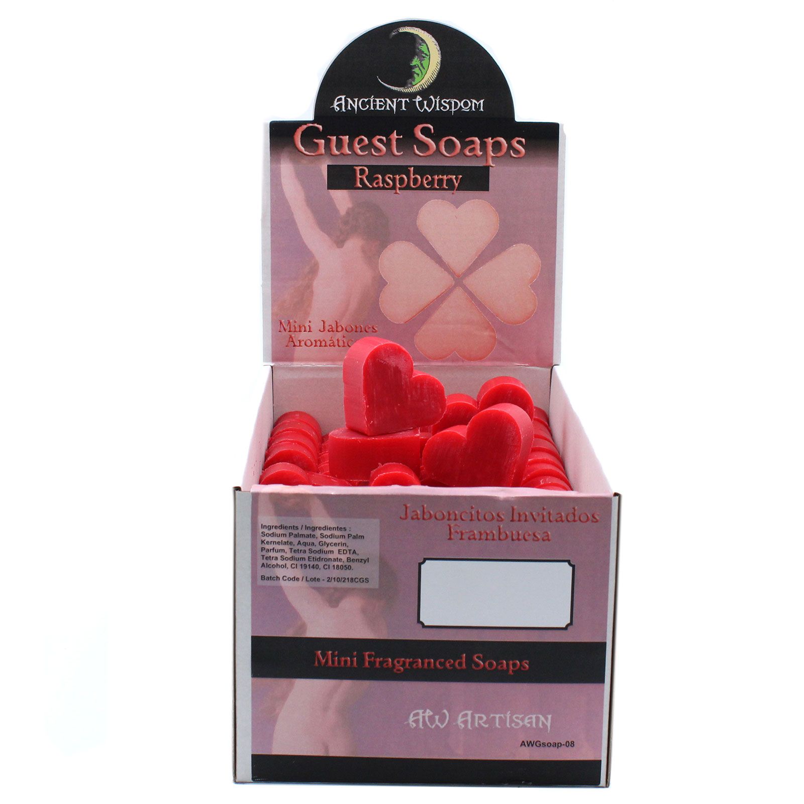 Heart Guest Soap - Raspberry - Image 2