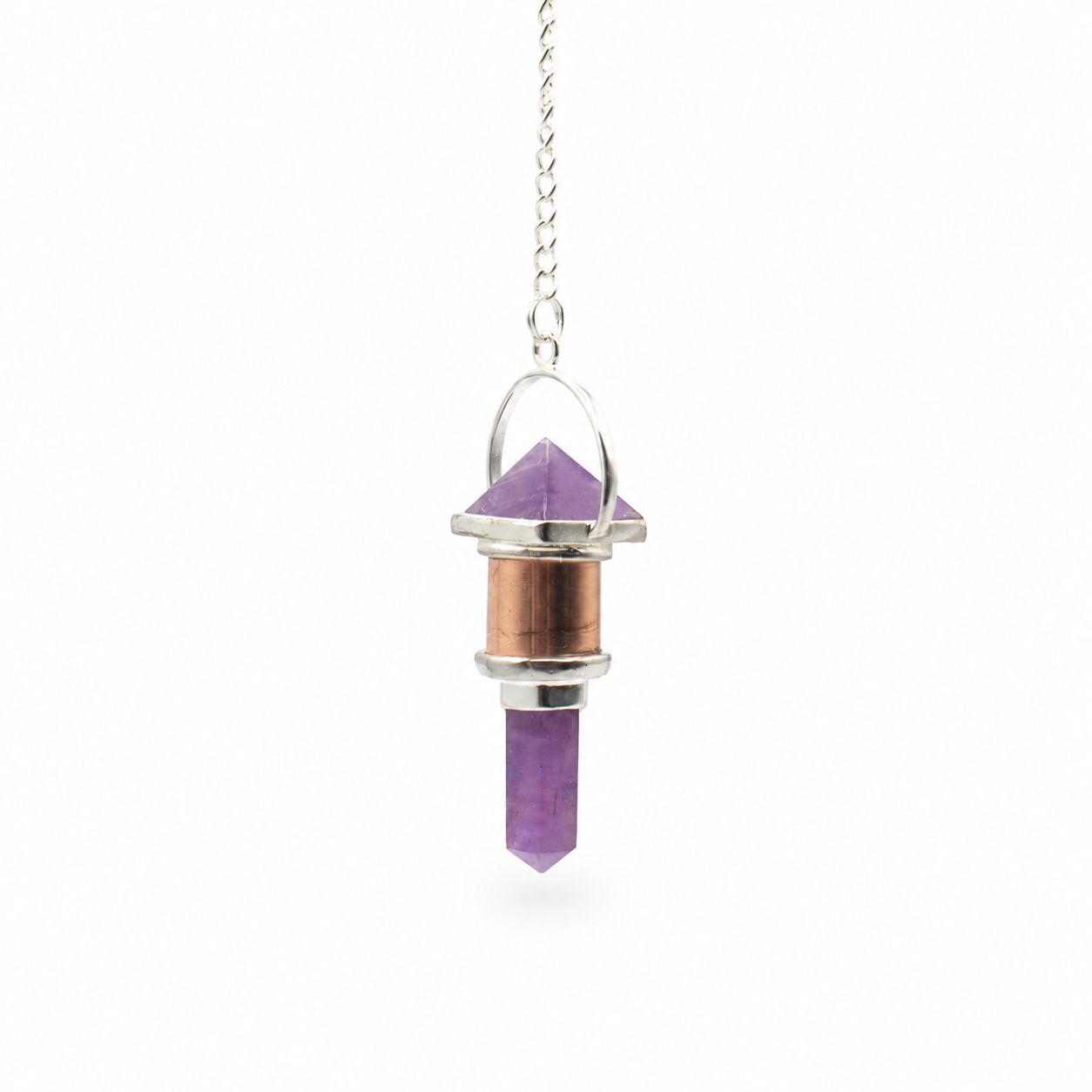 The Violet Engine- Combo Piece Copper Pendulum - Amethyst - Image 2