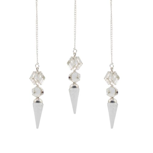 The Architect of Clarity - Three Piece Pendulum - Crystal Quartz