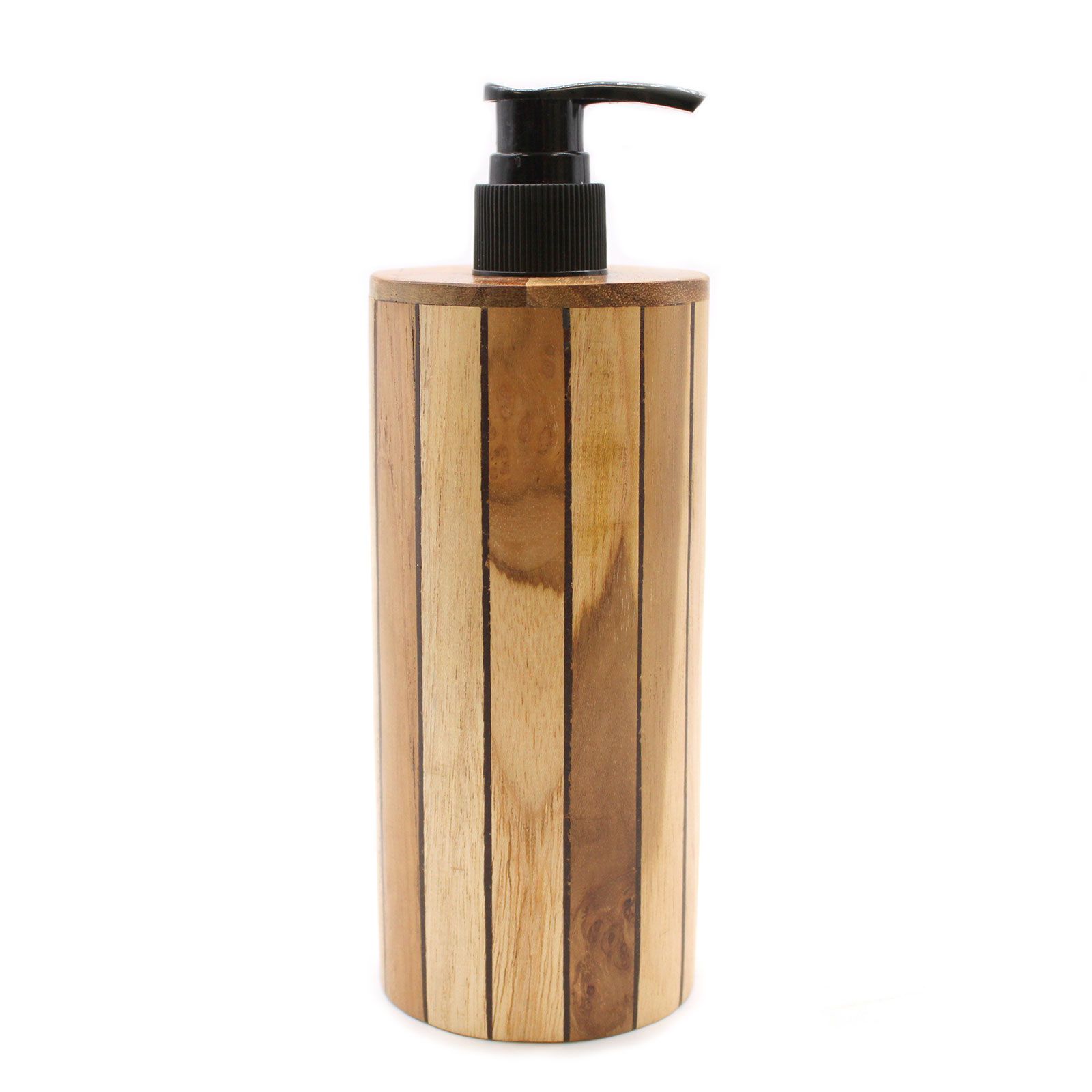 Natural Teakwood Soap Dispenser - Round - Image 9