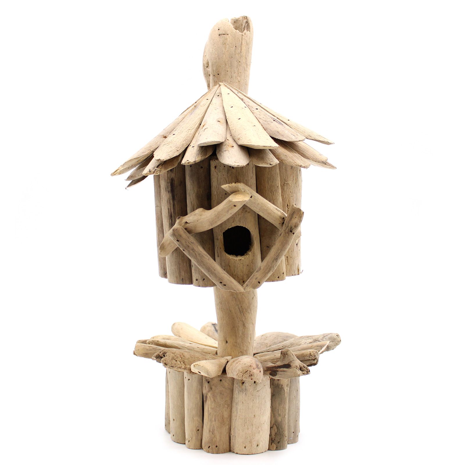 Driftwood Birdbox - On Stand - Image 4