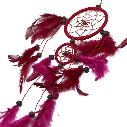 Bali Dreamcatchers - Medium Round - Black/White/Red - Image 4