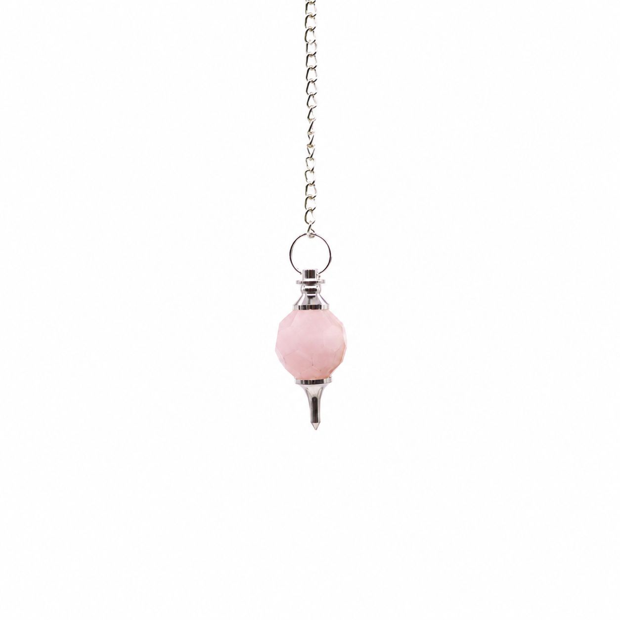 Facted Gemstone Pendulum - Rose Quartz - Image 3