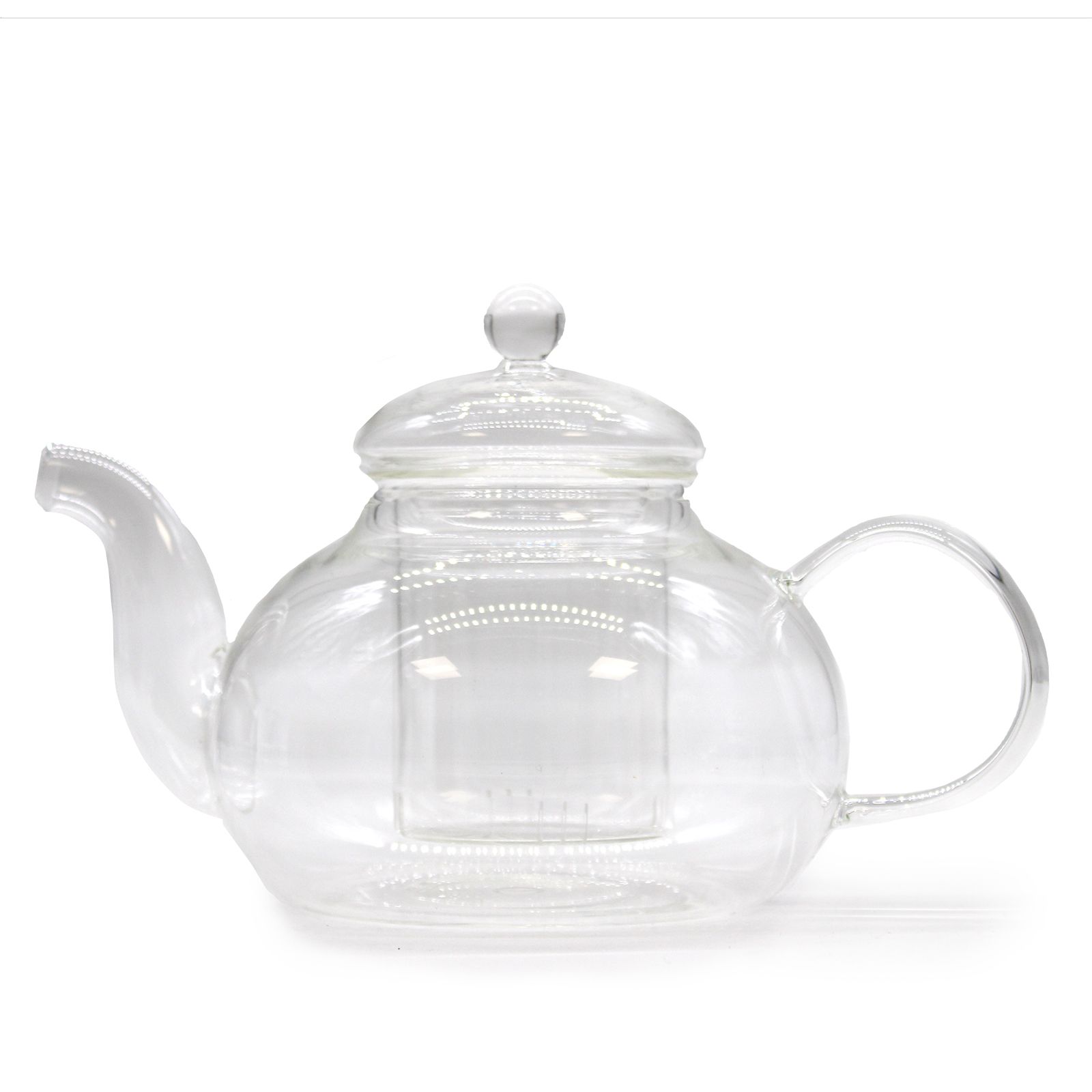 Glass Infuser Teapot - Round Pearl - 800ml - Image 4
