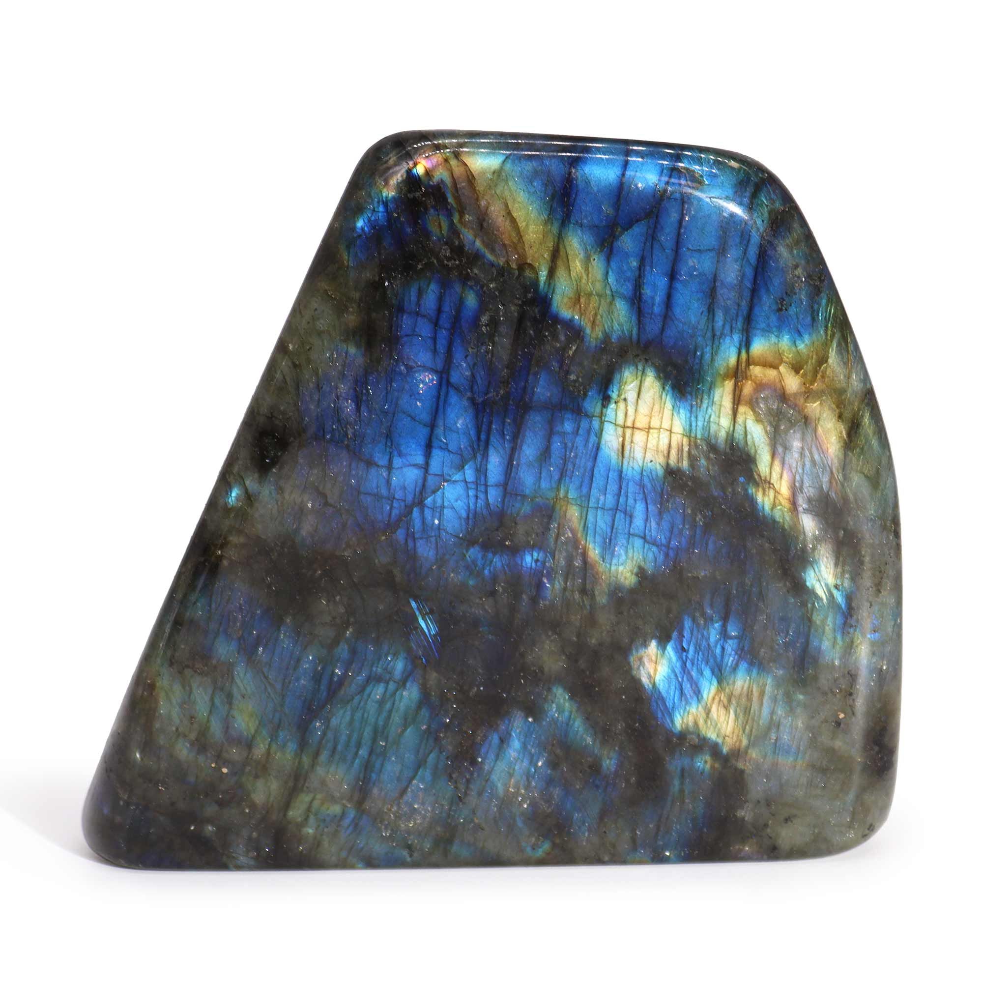 Madagascar Labradorite Statement Stone (approx 900-1100gms 140-170mm) - Image 3