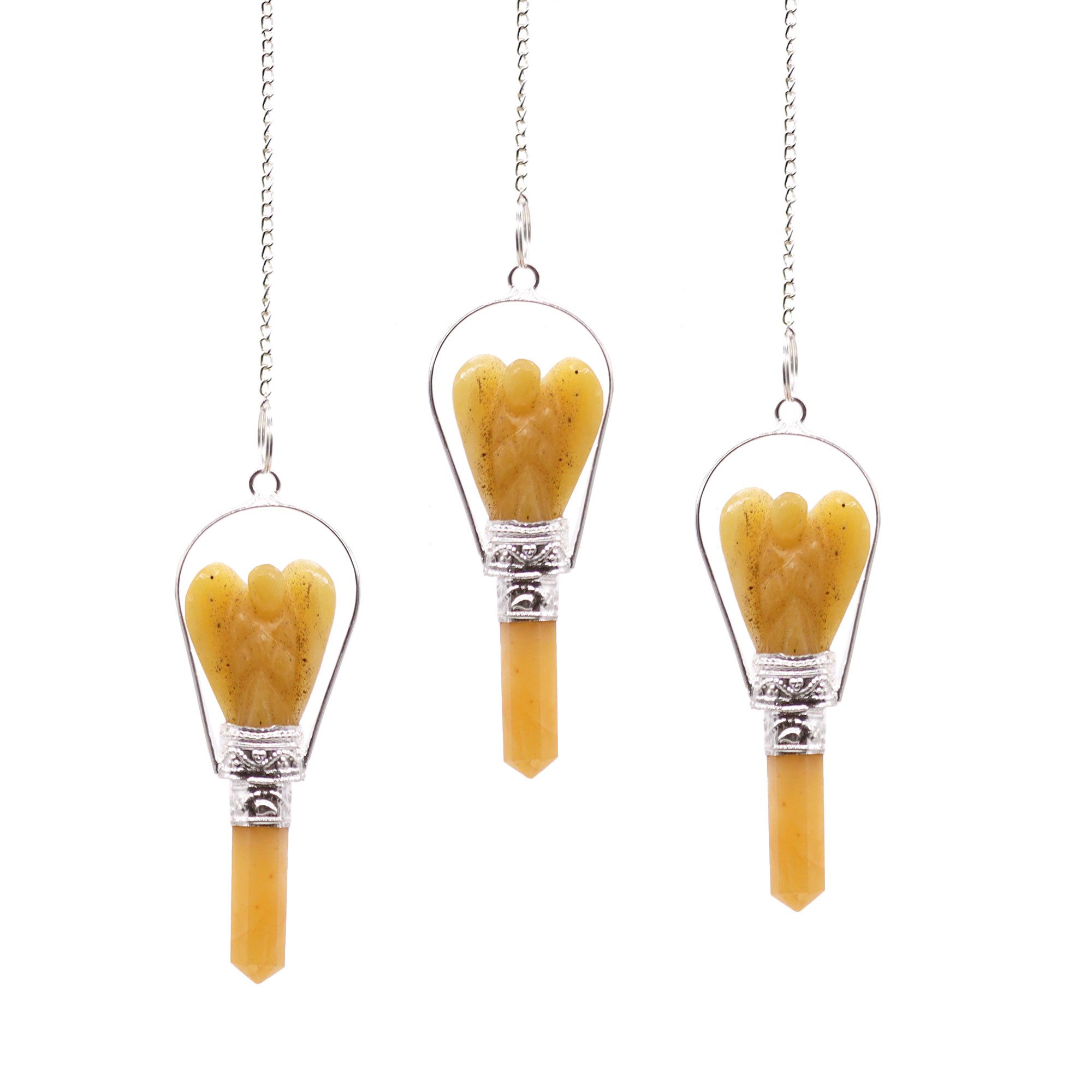 Angel Pendulum with Ring- Yellow Quartz - Image 4