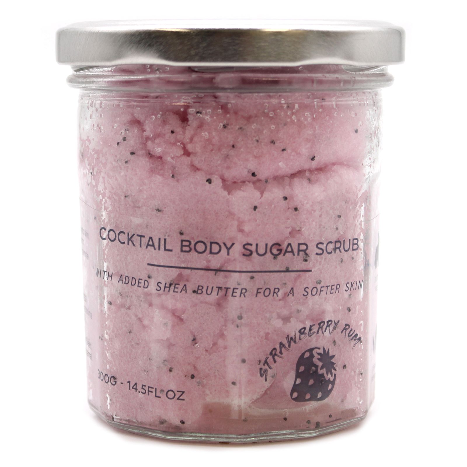 Fragranced Sugar Body Scrub - Strawberry Rum 300g - Image 2