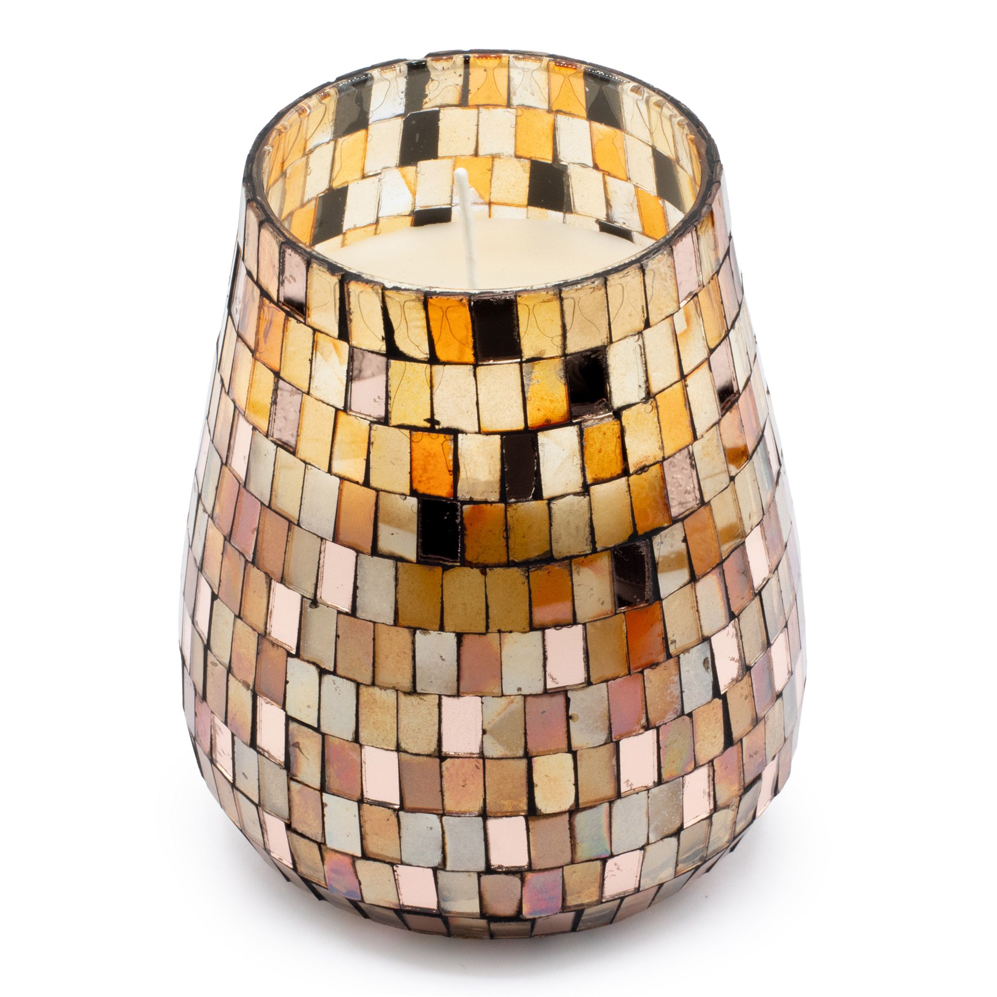 Tall Glass Jar Candles - Amber Mosaic - Image 5