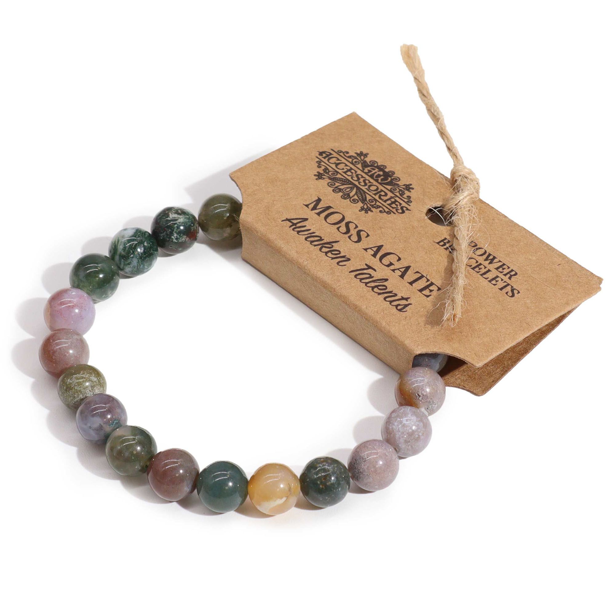 Power Bracelet - Moss Agate - Image 2
