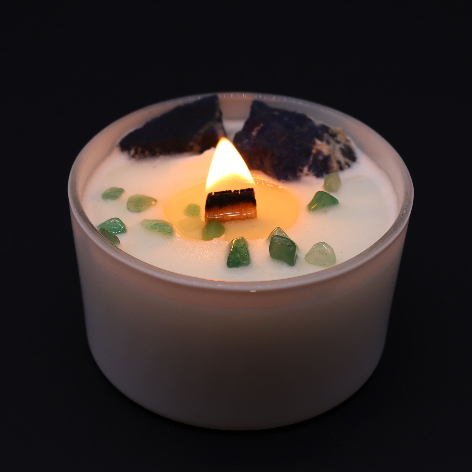 Chakra Crystal Candles - Throat Chakra - Image 2