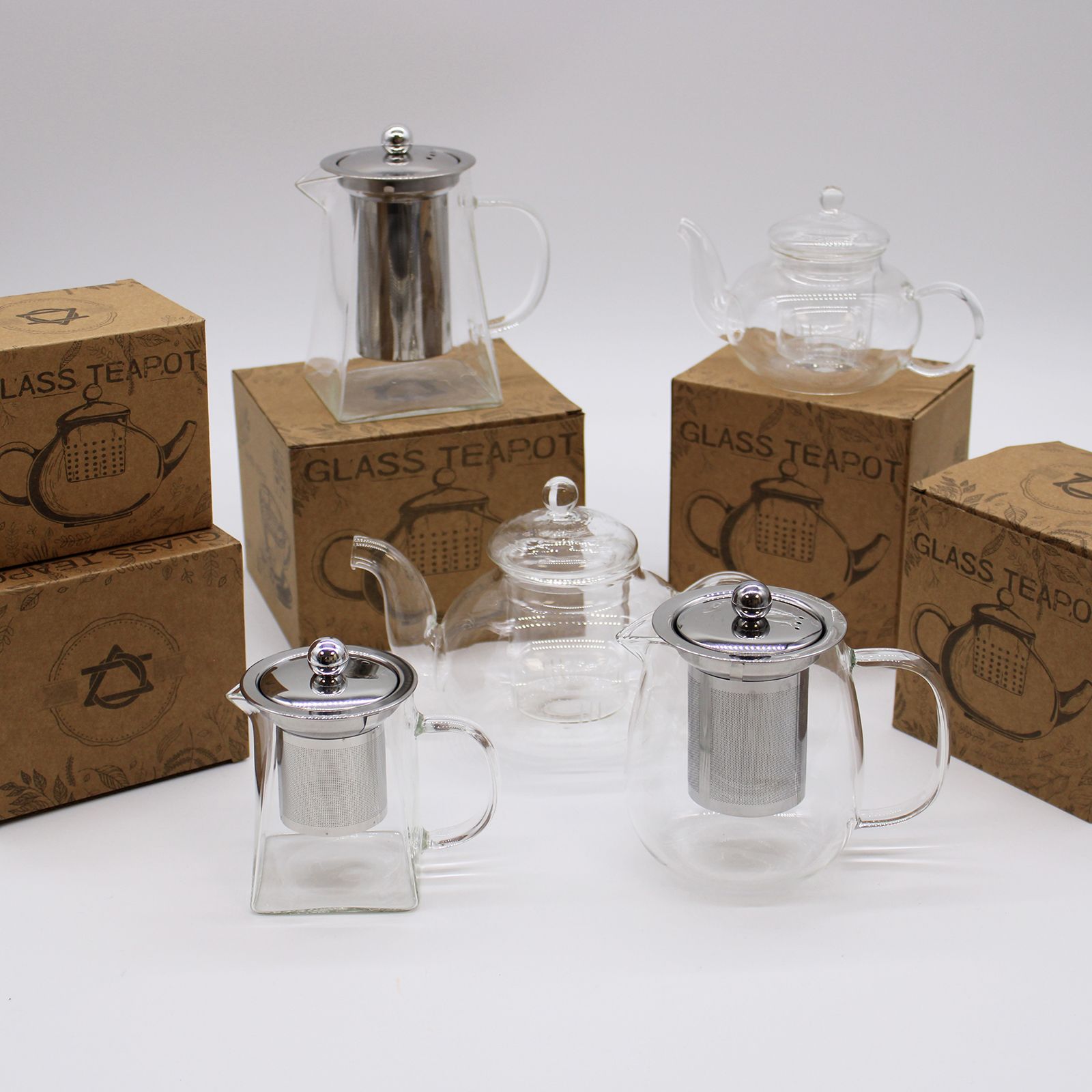 Glass Infuser Teapot - Round Pearl - 800ml - Image 10