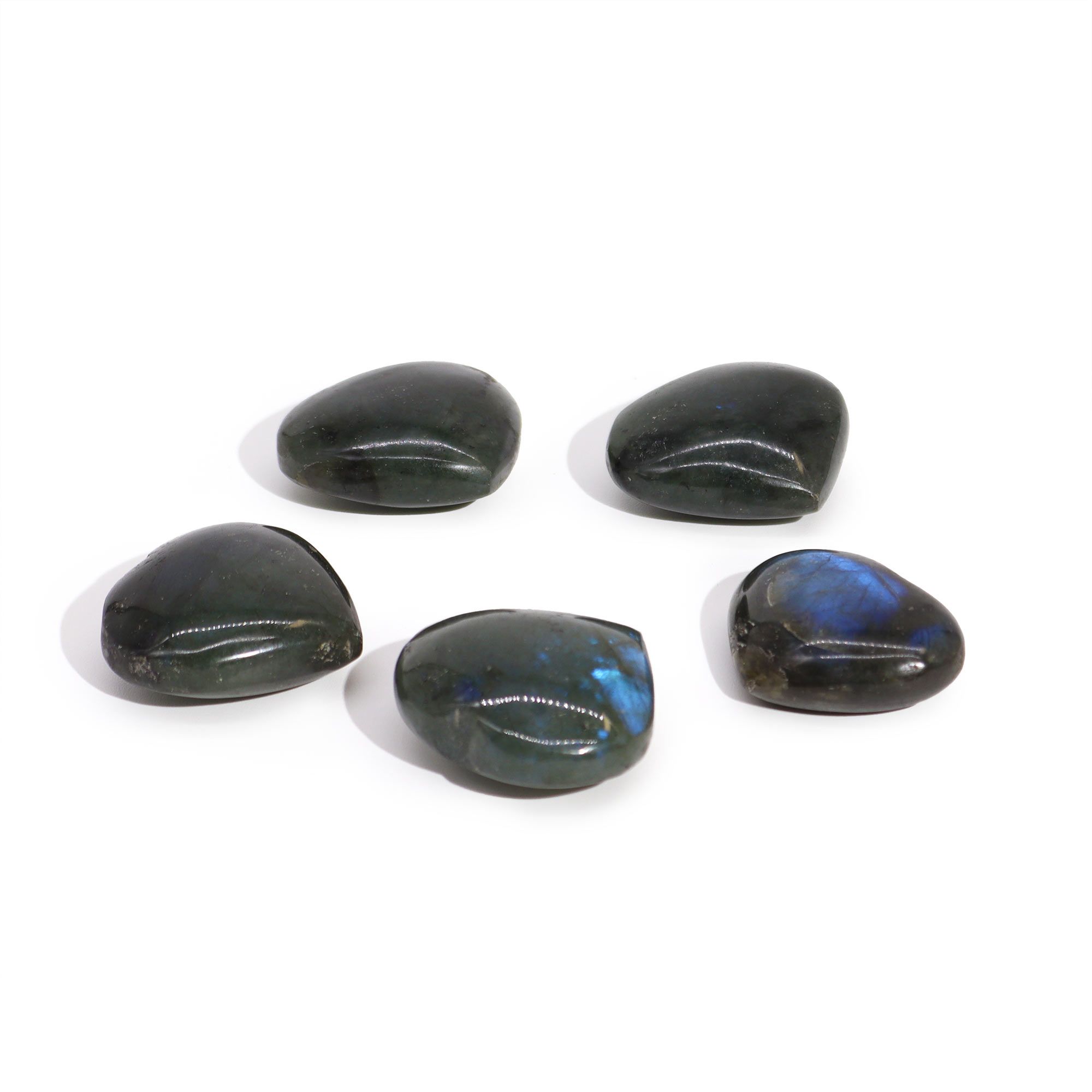 Madagascar Labradorite Hearts Stone (approx 25gm 40mm) - Image 4