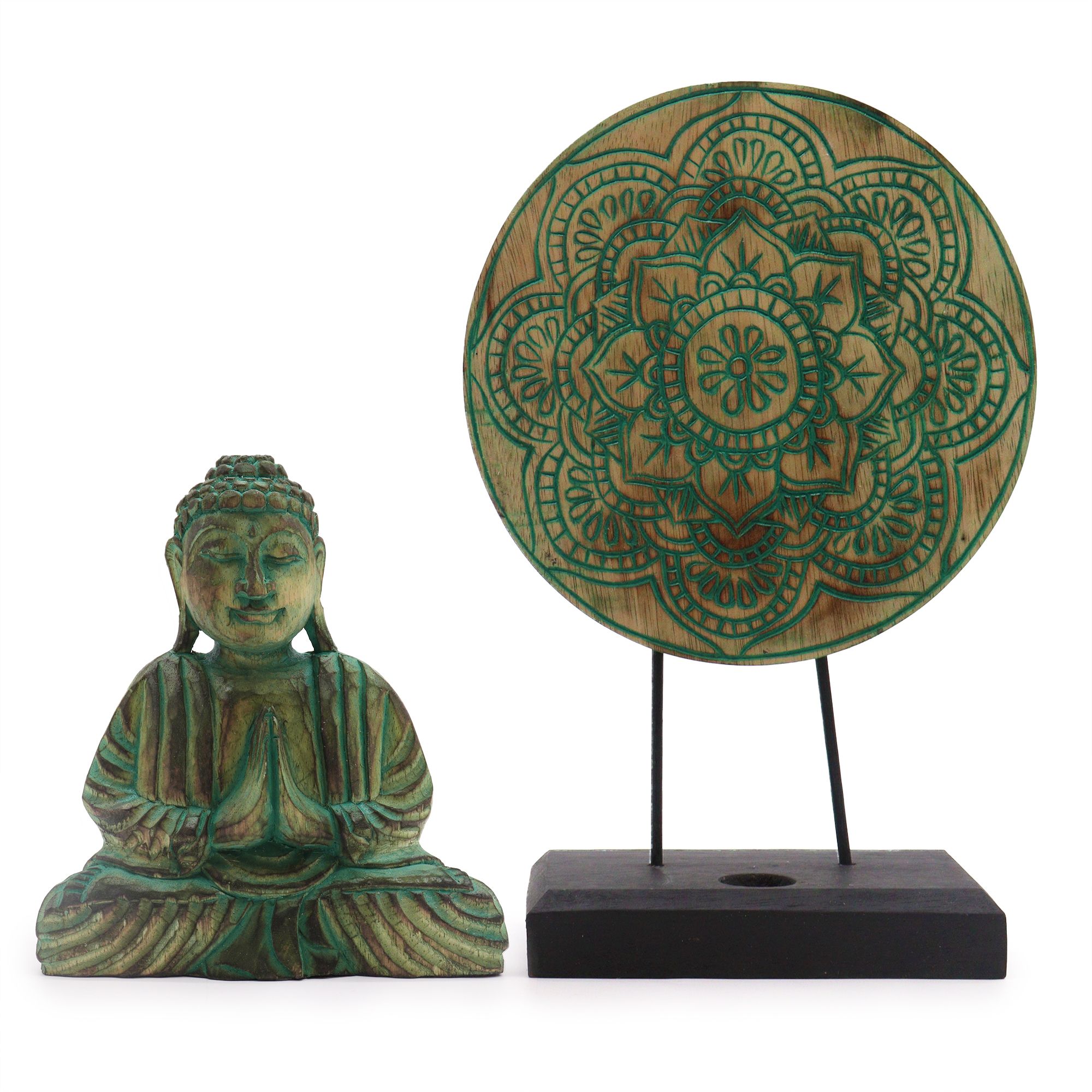 Buddha Feng Shui Set - Buddha Knot - Green - Image 2