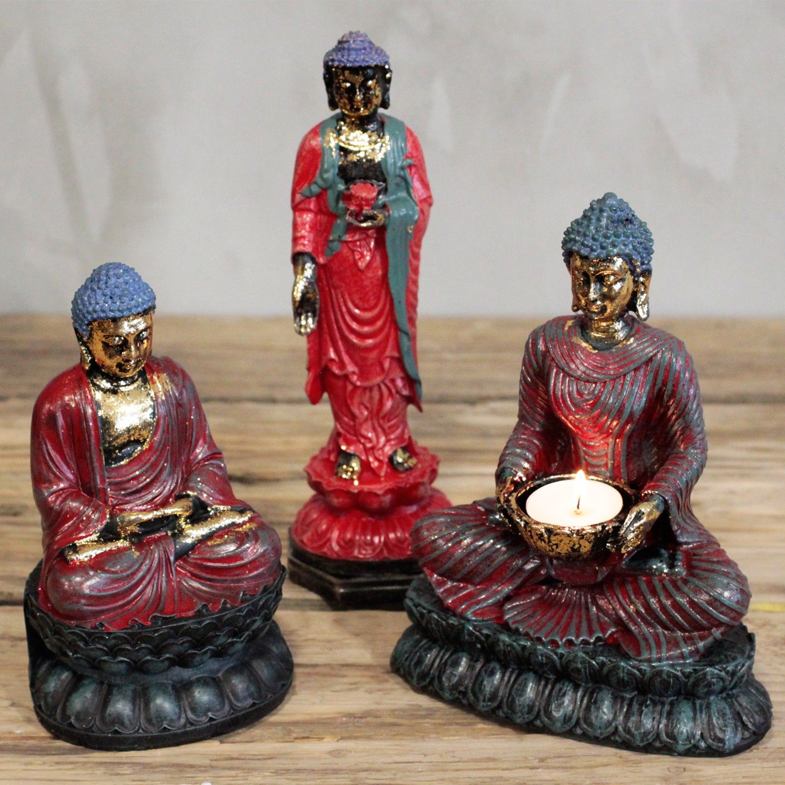 Antique Buddha - Devotee Candle Holder - Image 4