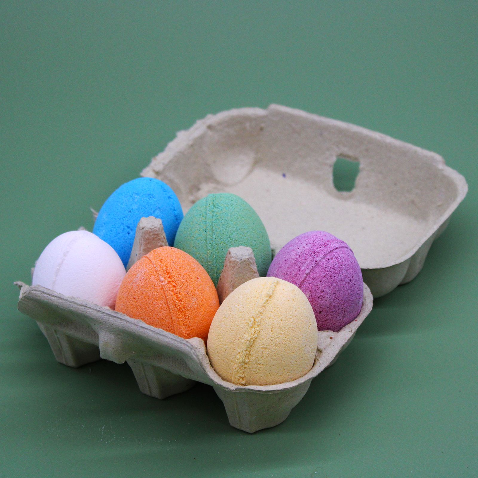 6 Bath Eggs in a Tray - Blueberry - Image 2