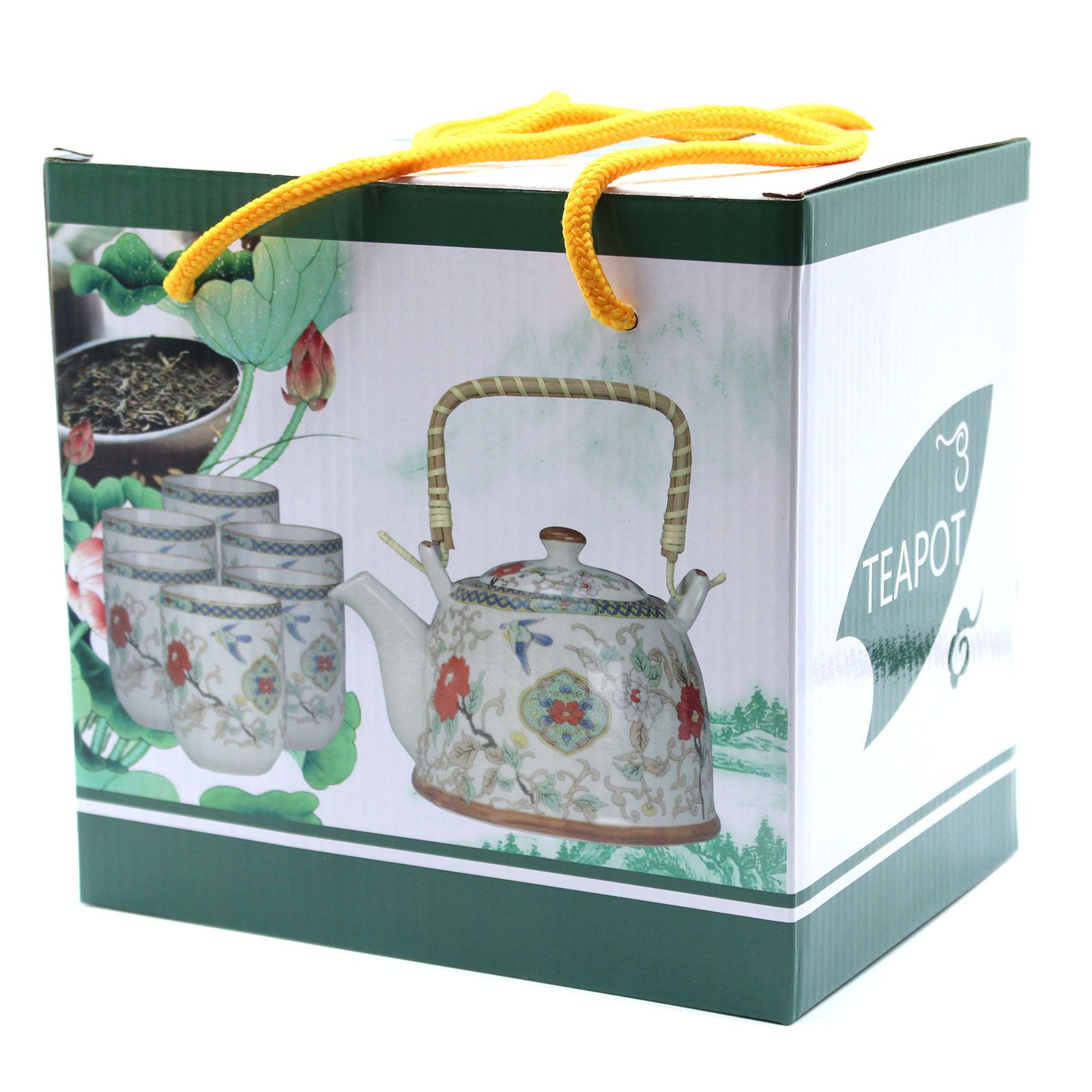 Herbal Teapot Set - White Stone Oriental - Image 3