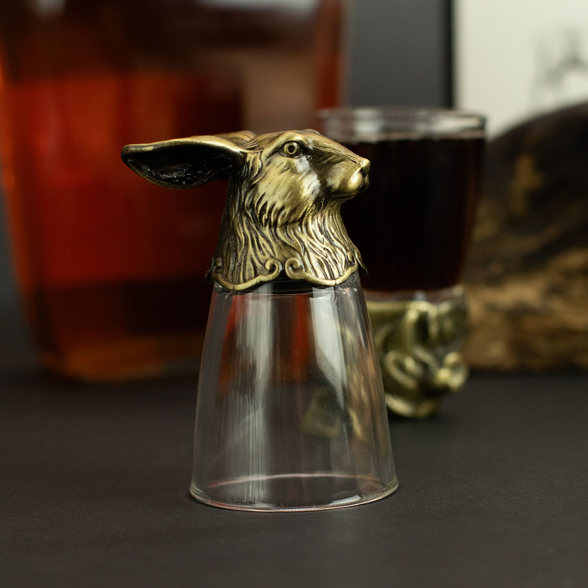Gift Set of 12 Bottom Up Shot Glasses (25ml) - Forest & Mystical Creatures - Antique Bronze - Image 13