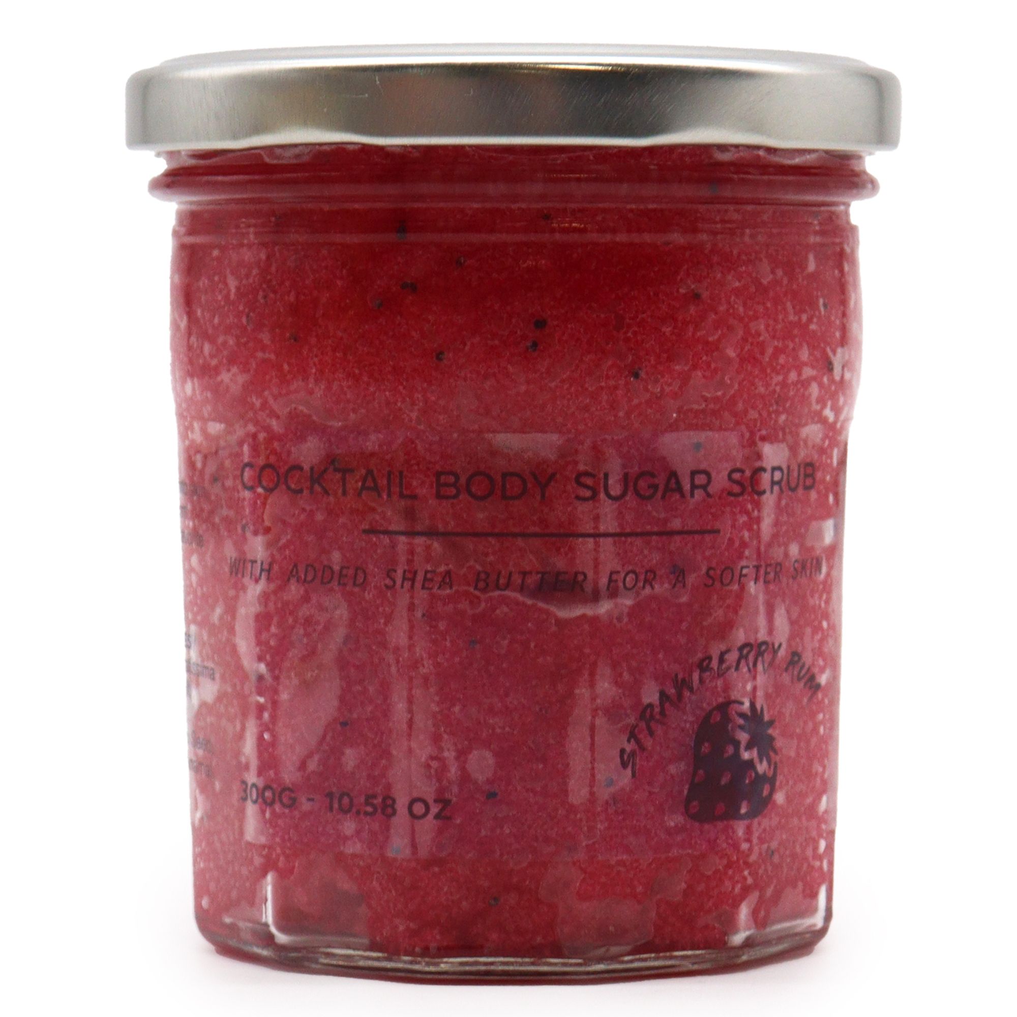 Fragranced Sugar Body Scrub - Strawberry Rum 300g - Image 8