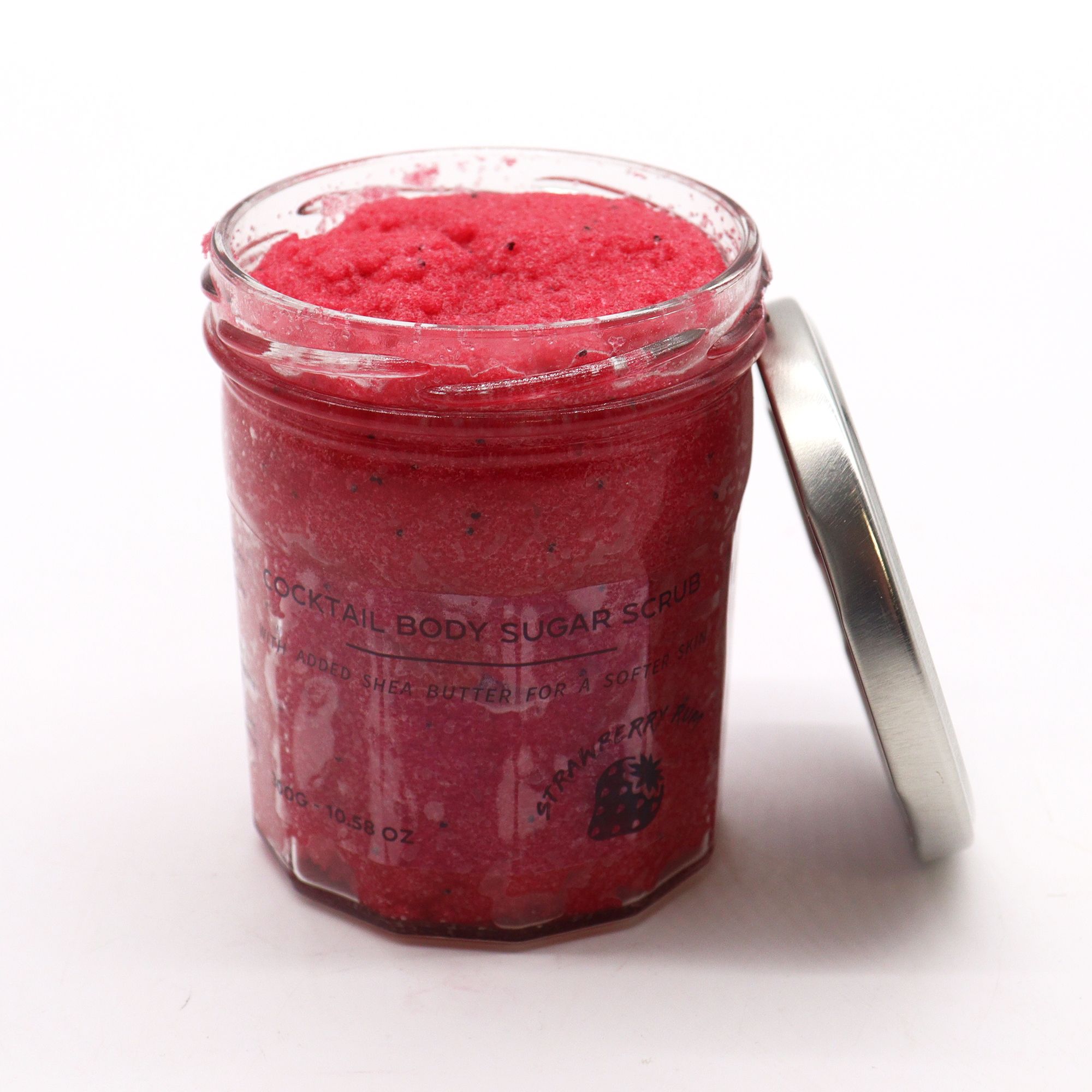 Fragranced Sugar Body Scrub - Strawberry Rum 300g - Image 4