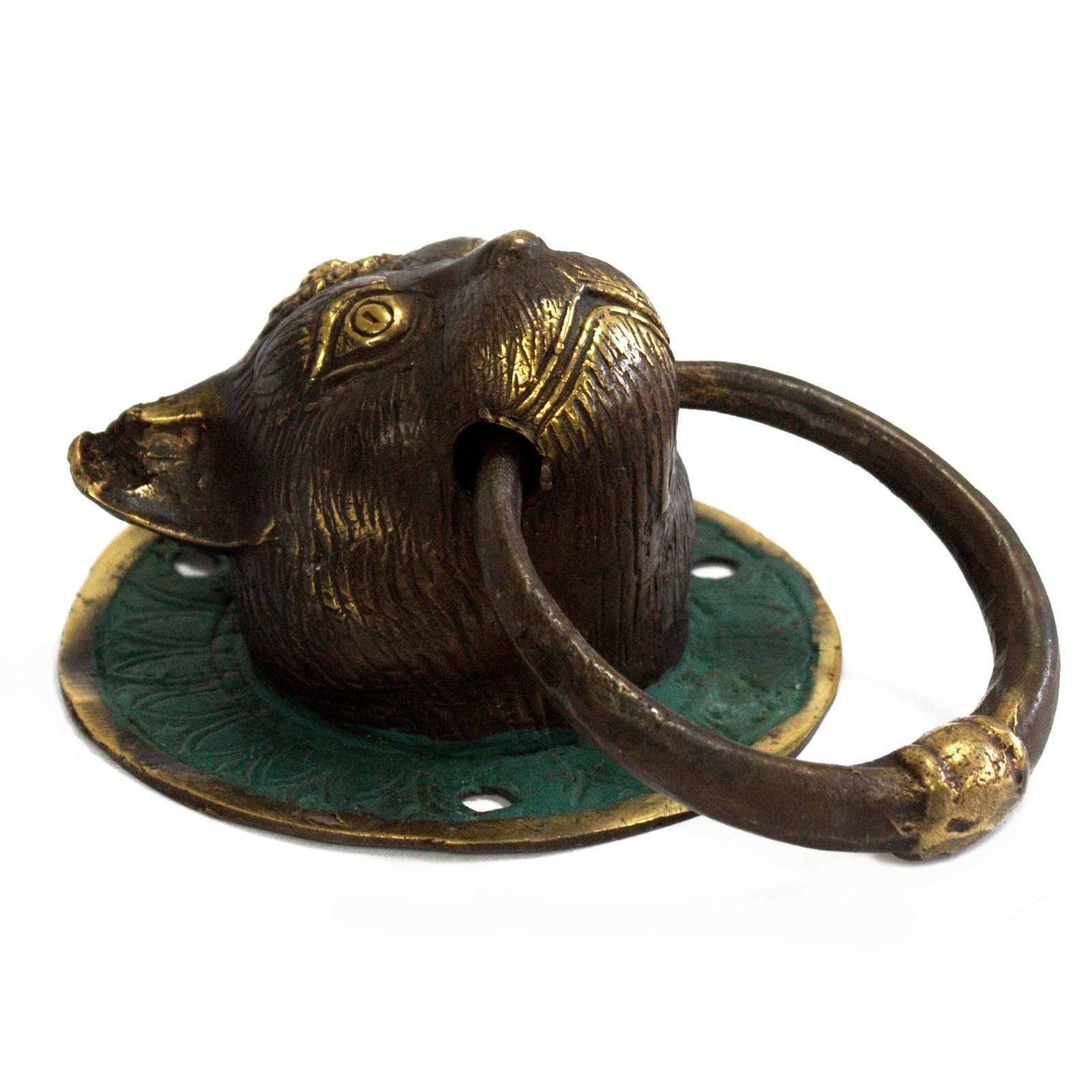 Brass Door Knocker - Cats Head - Image 4