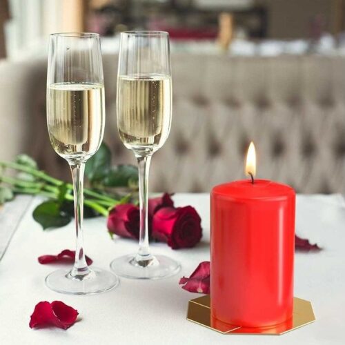 Set of 4 Pillar Candles 50mm (11/16/22/33H) - Ivory