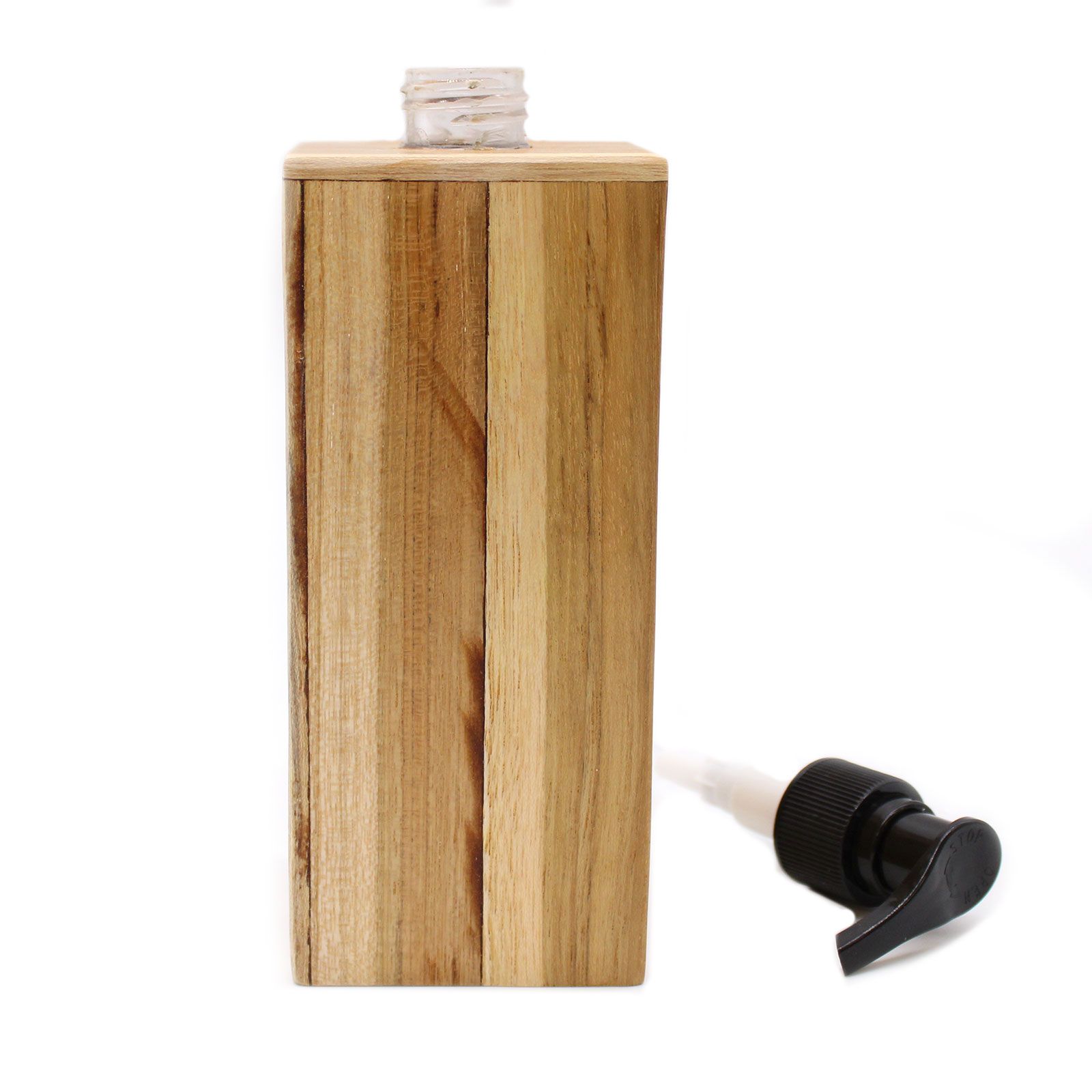 Natural Teakwood Soap Dispenser - Square - Image 9