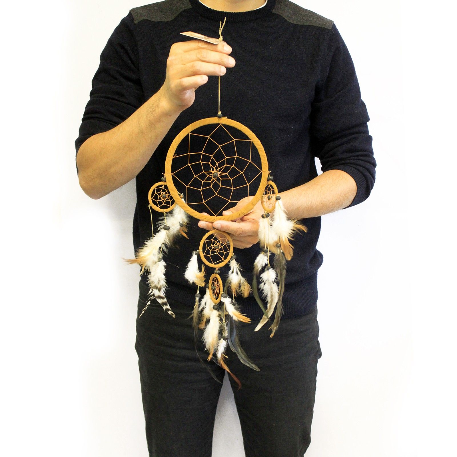 Bali Dreamcatchers - Large Round - Cream/Coffee/Choc - Image 6