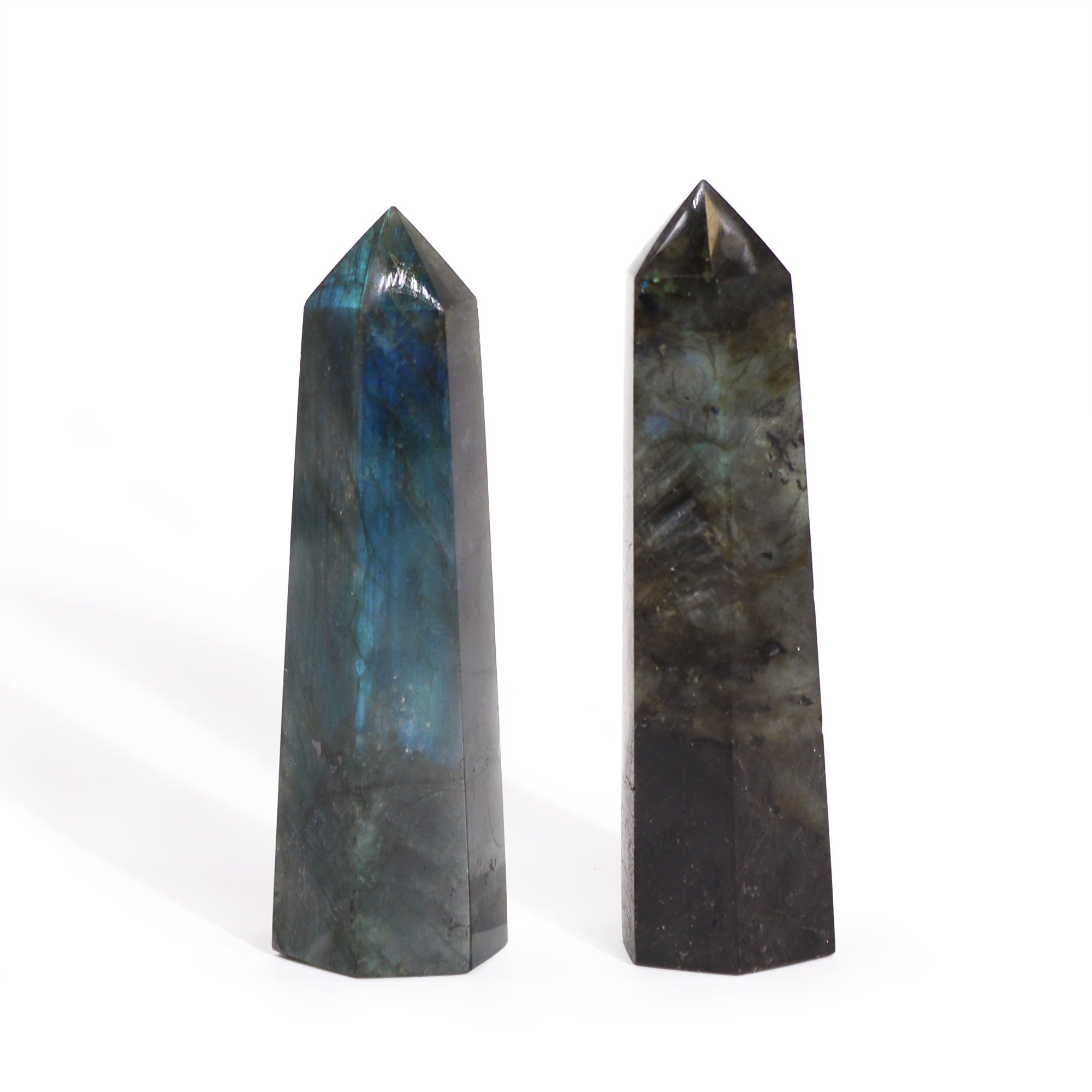 Madagascar Labradorite Point (approx 50-65gm 100x28mm) - Image 3