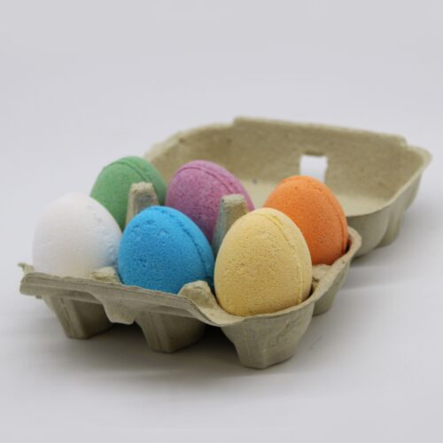 6 Bath Eggs in a Tray - Cherry