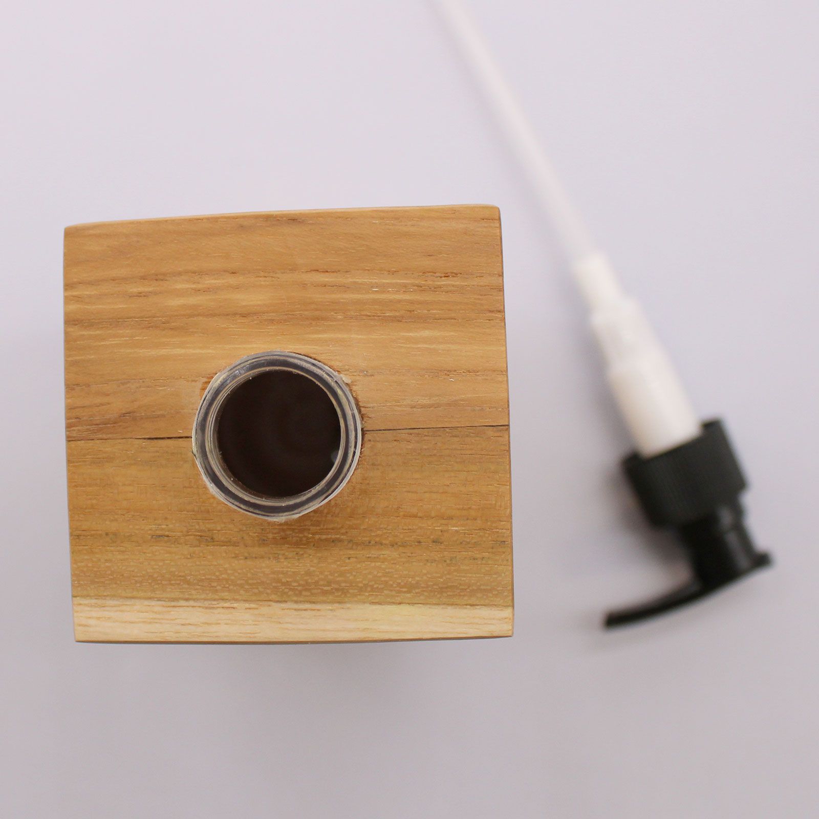 Natural Teakwood Soap Dispenser - Square - Image 10