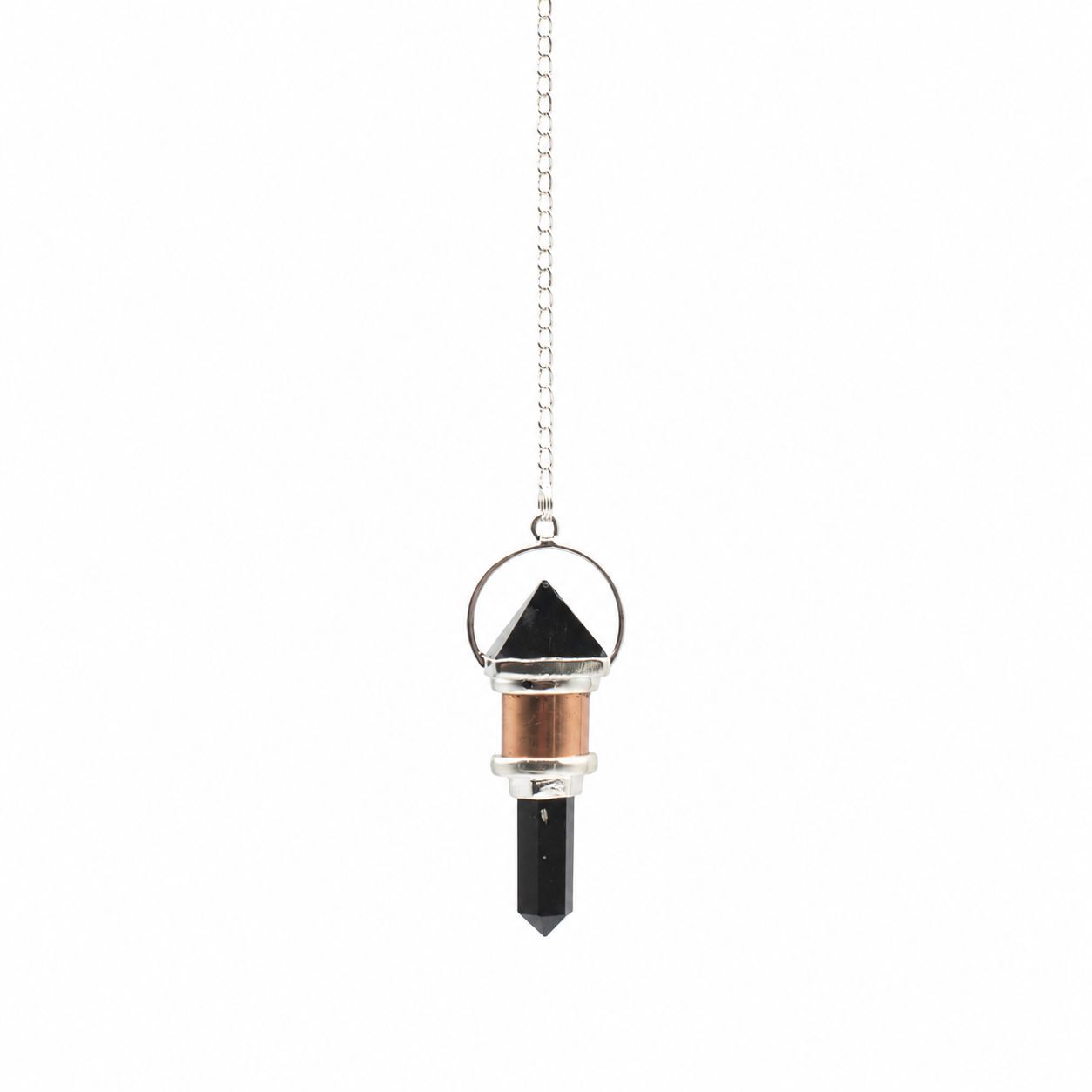 The Night Watcher- Combo Piece Copper Pendulum - Obsidian - Image 2