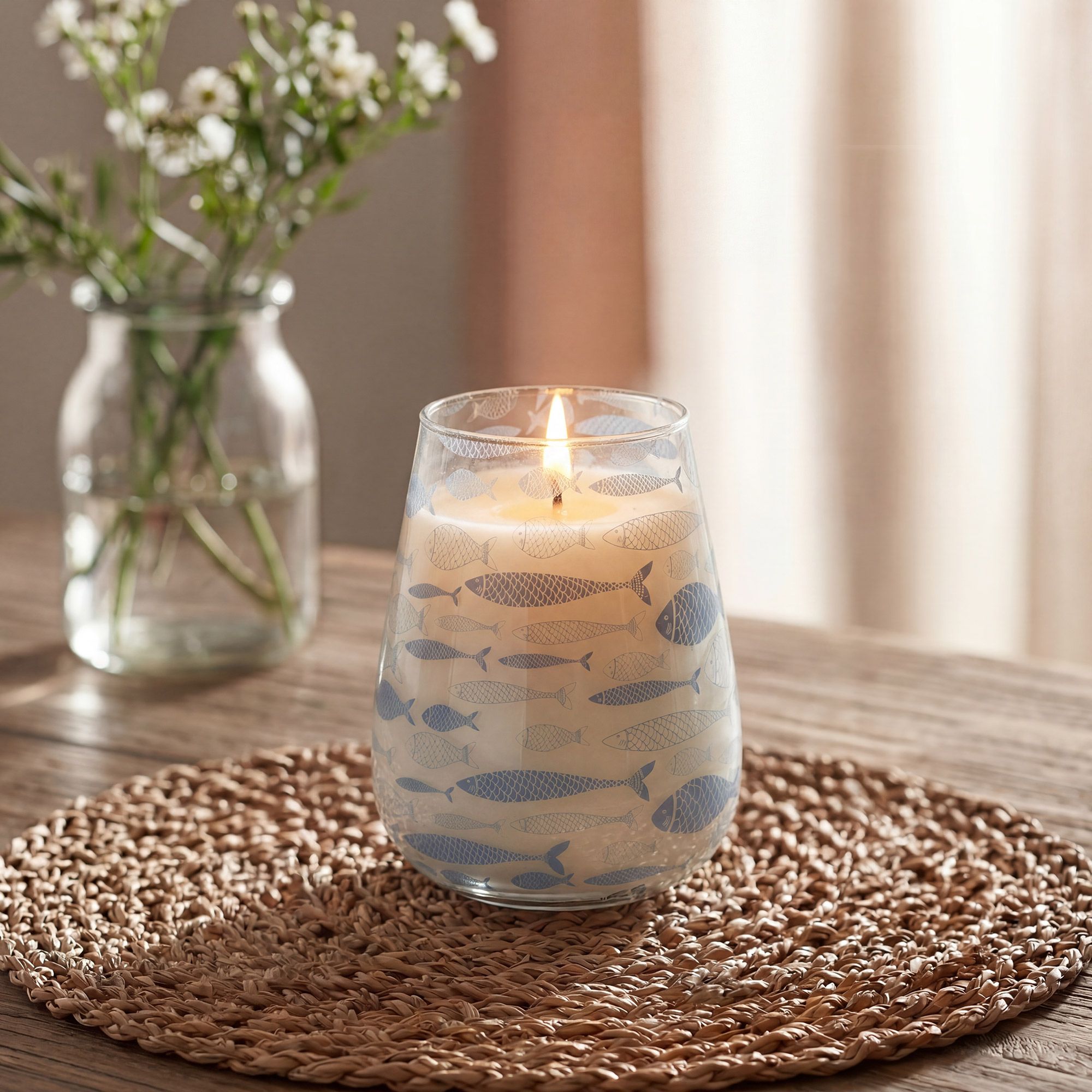 Tall Glass Jar Candles - Seabreeze - Image 3