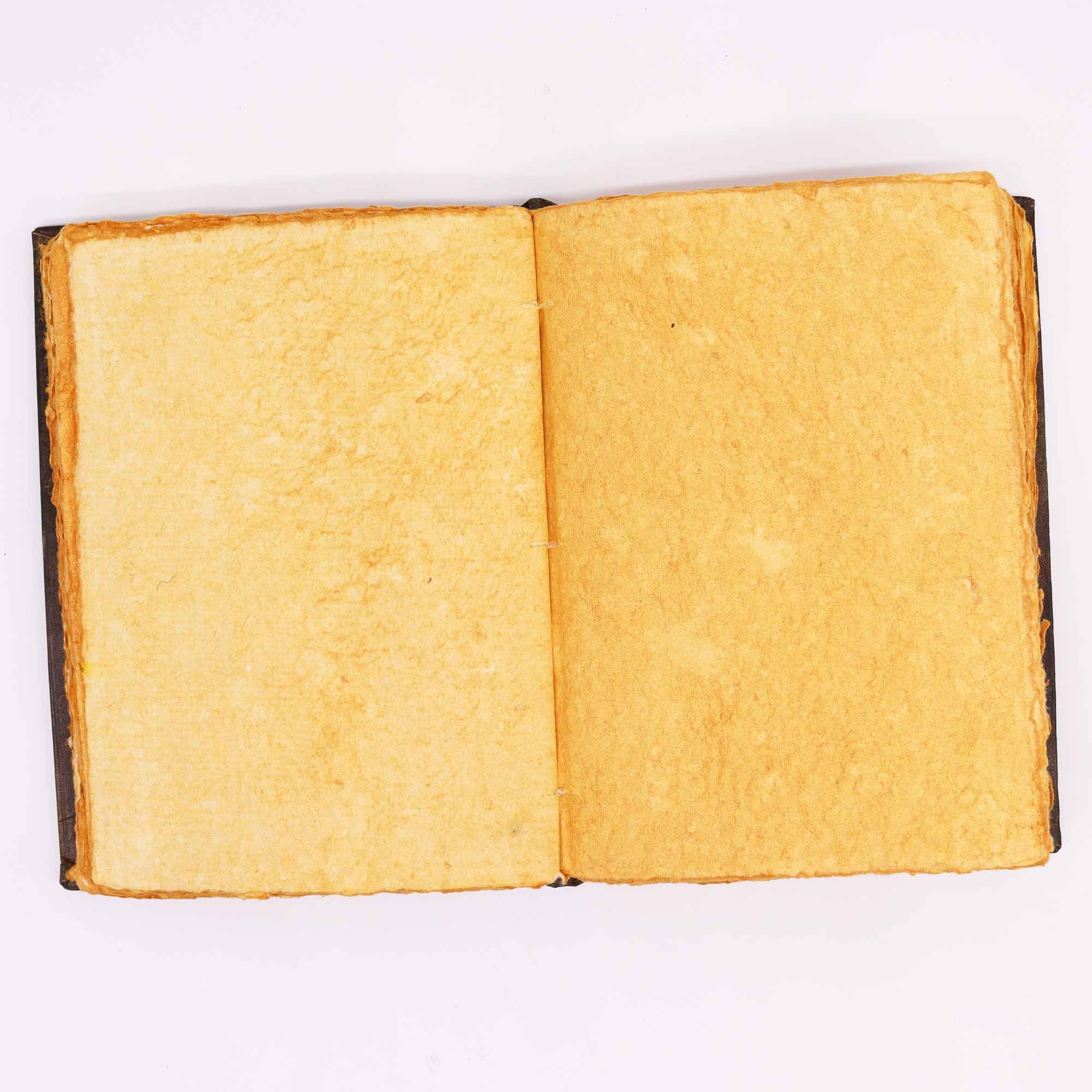 Heafty Red Tan Book - Zinc Rose Decor - 200 Deckle Edges Pages - 26x18cm - Image 4