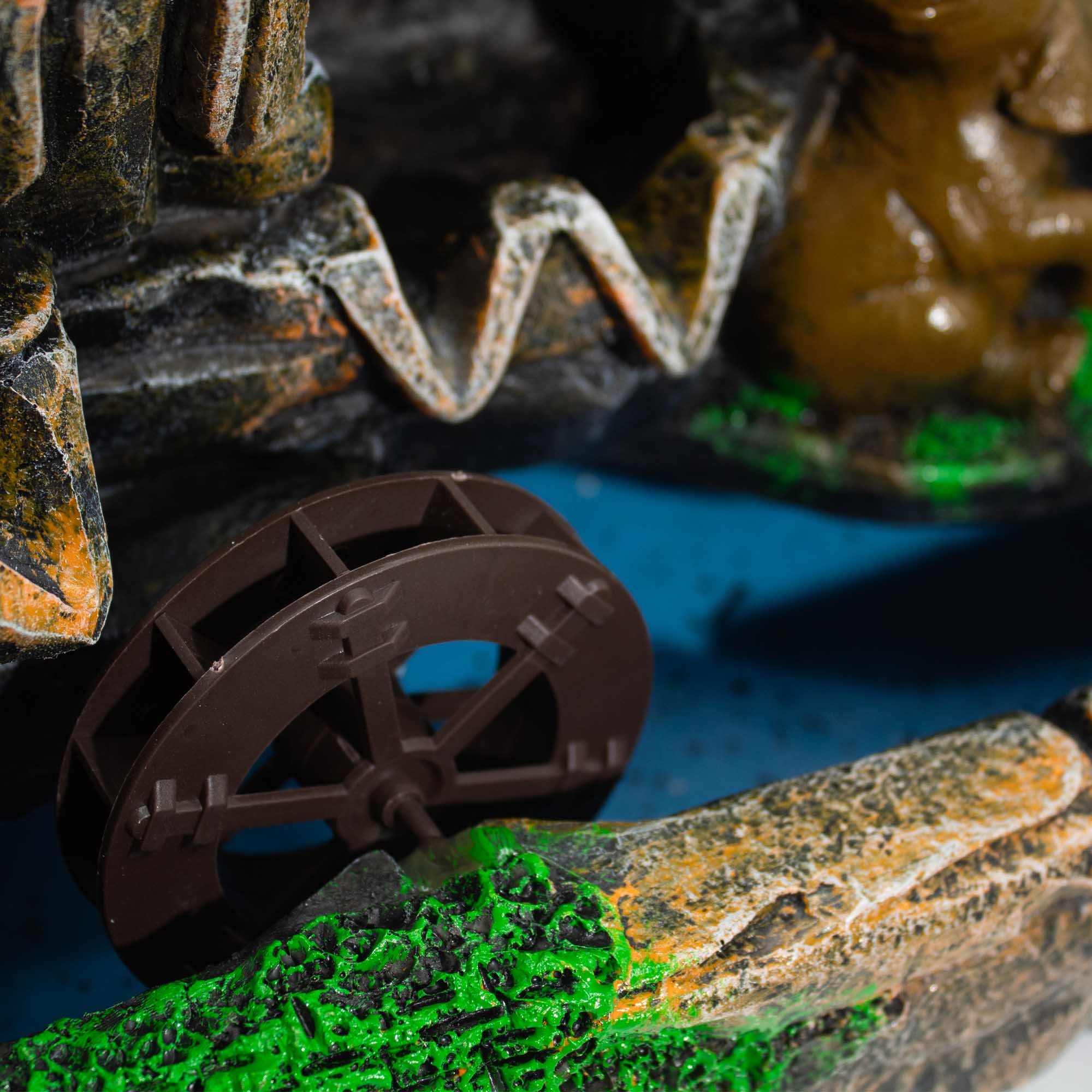 Elephants in Love Tabletop Water Feature with Crystal Ball, Light & Watermill (30x20x35cm) - Image 2