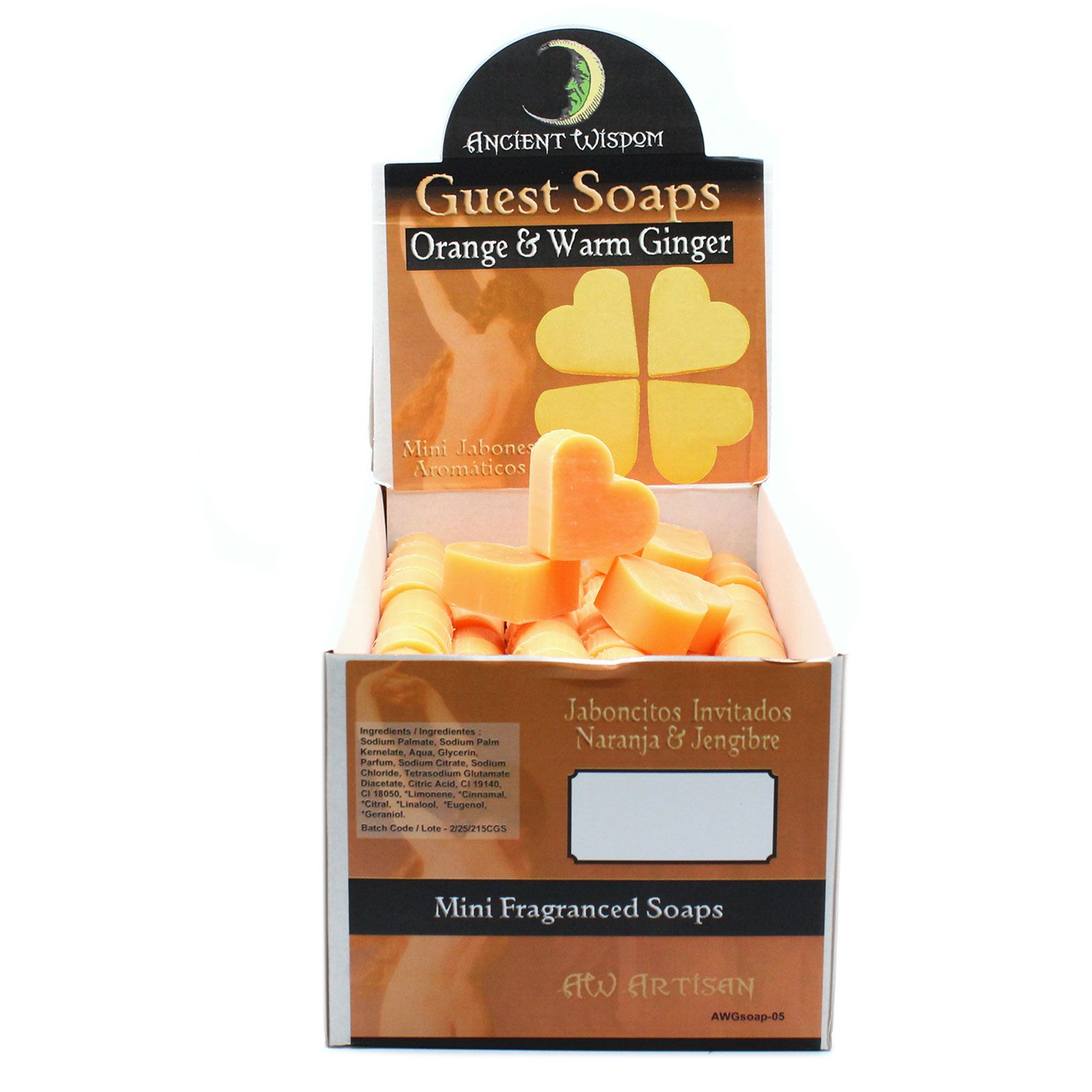 Heart Guest Soap - Orange & Warm Ginger - Image 2