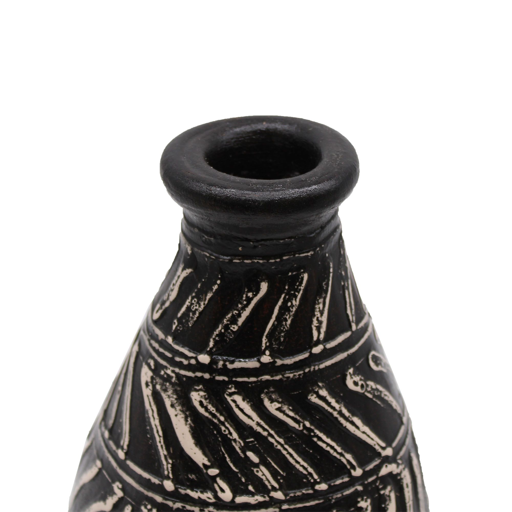 Greek Taper Vase - Chocolate - Image 4