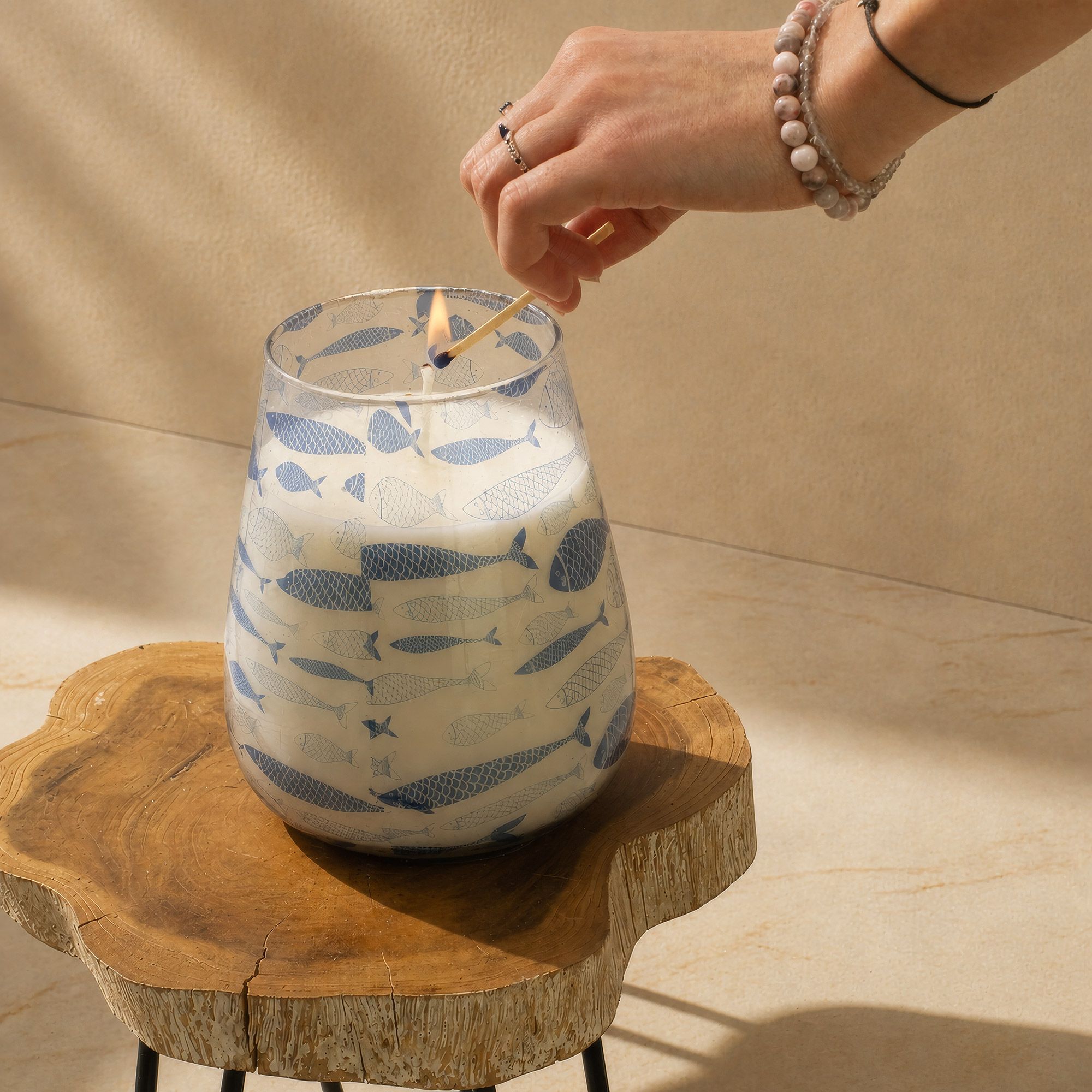 Tall Glass Jar Candles - Seabreeze - Image 5