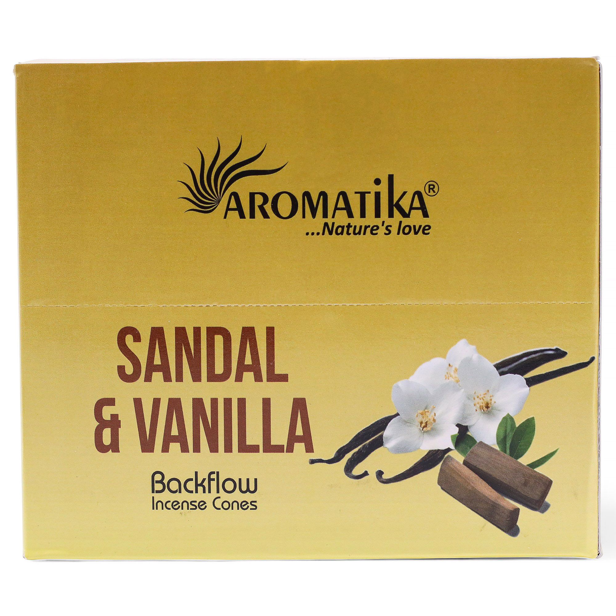 Pack of 10 Masala Backflow Incense - Sandalwood & Vanilla - Image 3
