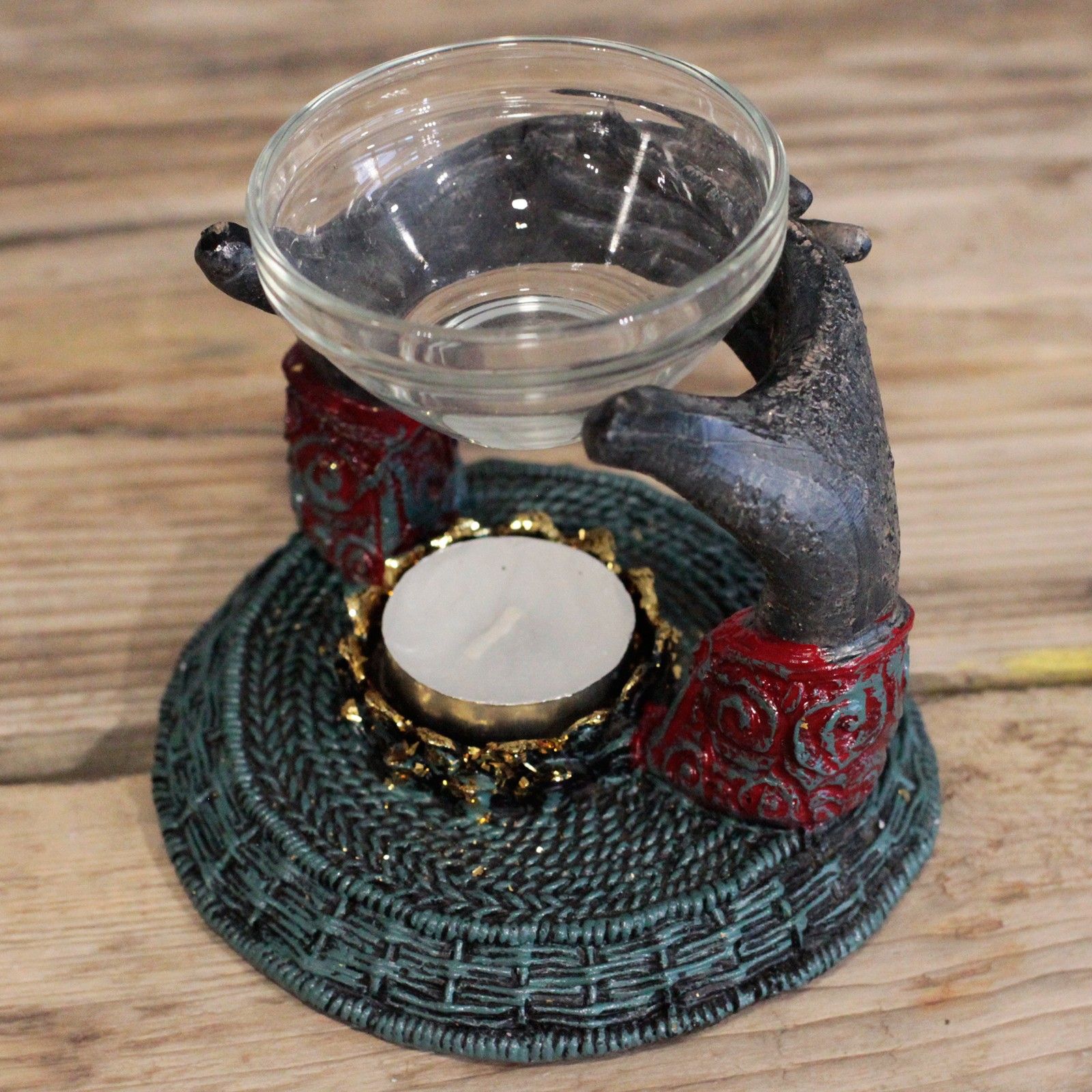 Antique Buddha - Om Hands Oil Burner - Image 6