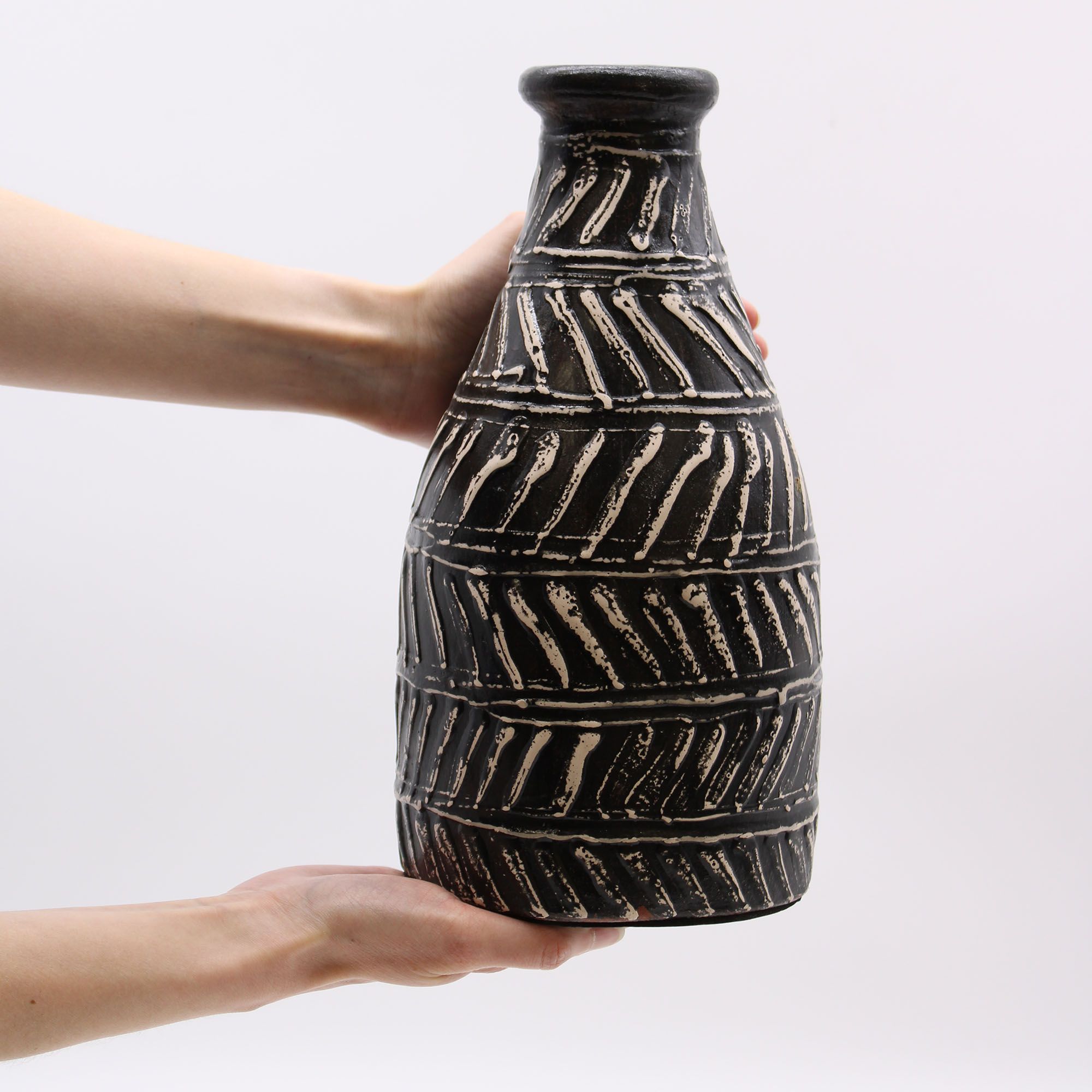 Greek Taper Vase - Chocolate - Image 3