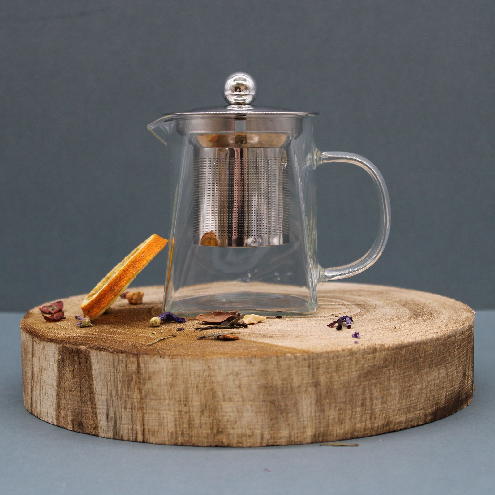 Glass Infuser Teapot - Tower Shape - 350ml - Image 4
