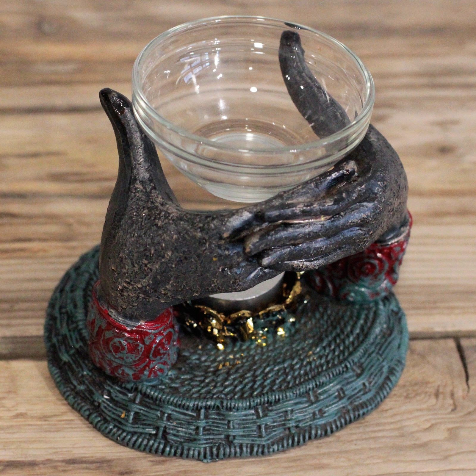 Antique Buddha - Om Hands Oil Burner - Image 5